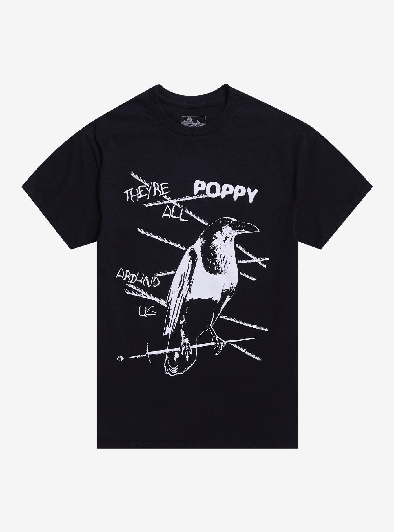 Poppy They're All Around Us Crow T-Shirt, , hi-res