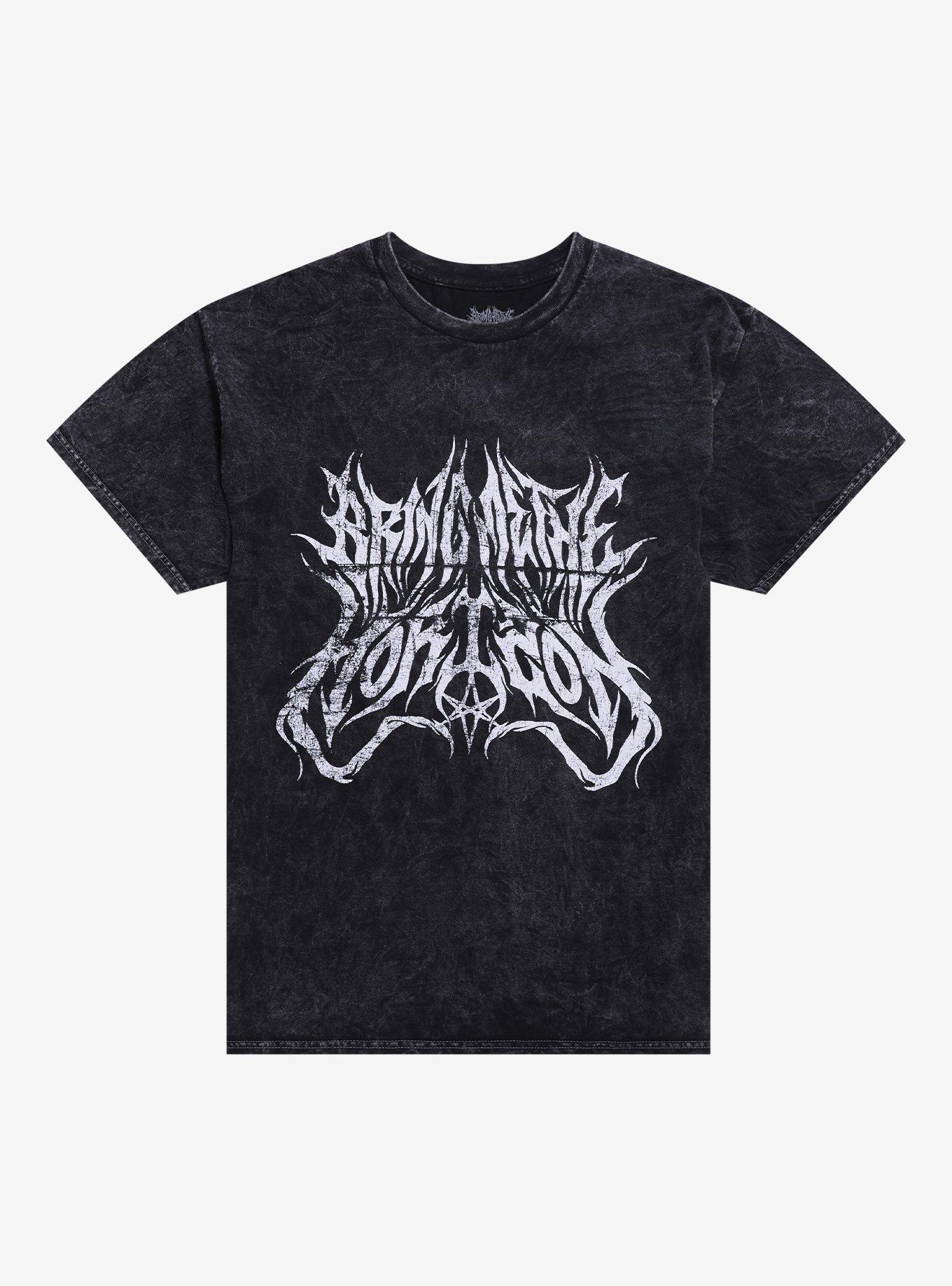 Bring Me The Horizon Logo Mineral Wash T-Shirt | Hot Topic