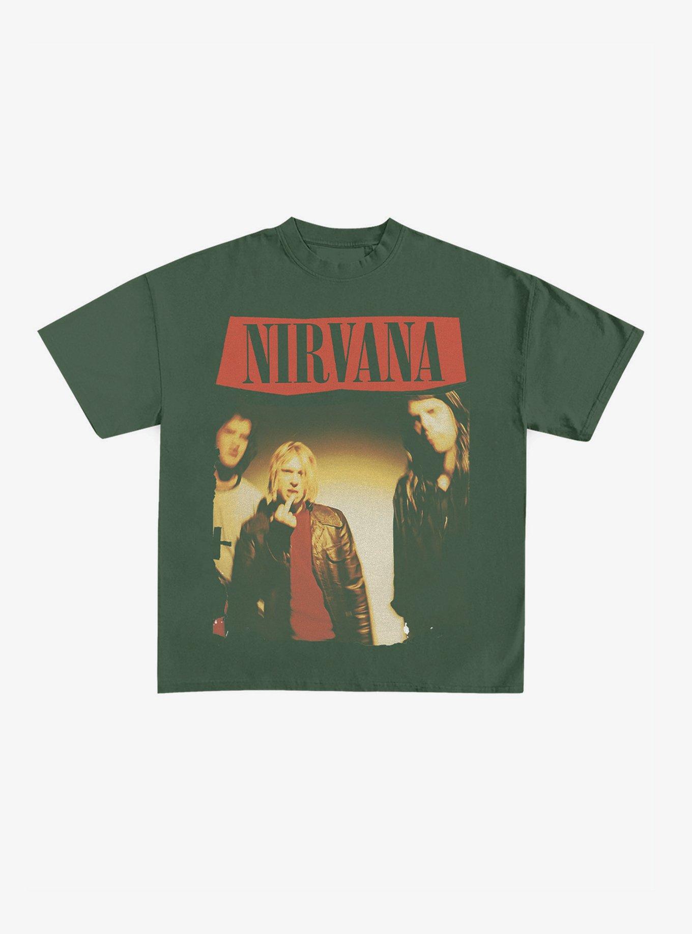 soloist nirvana プルオーバー フォト パッチ シャツ Nirvana Blurry Group Photo T-Shirt | Hot Topic