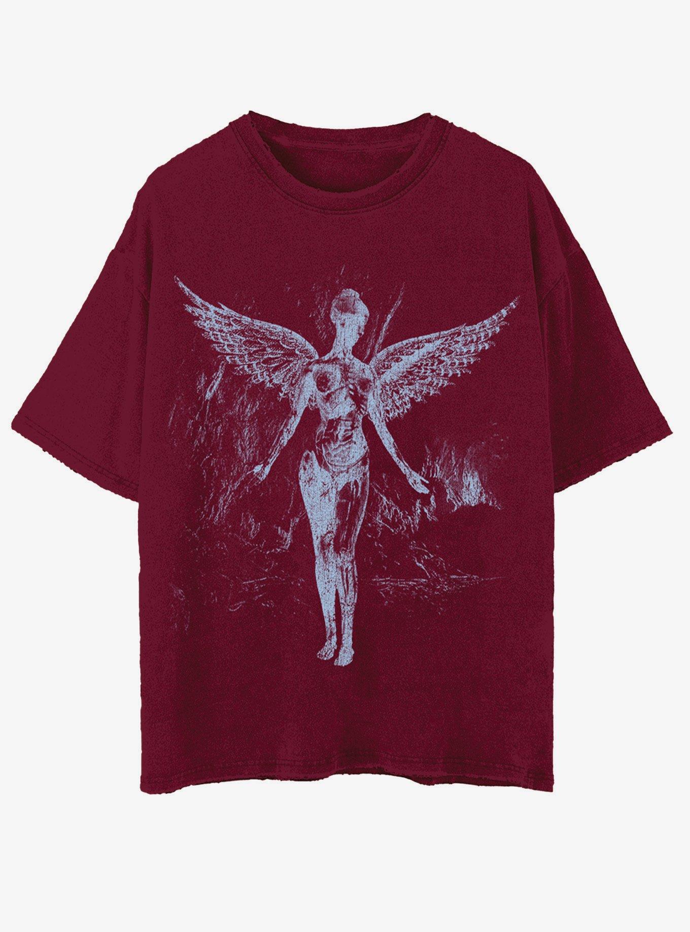 Nirvana In Utero Burgundy T-Shirt, , hi-res