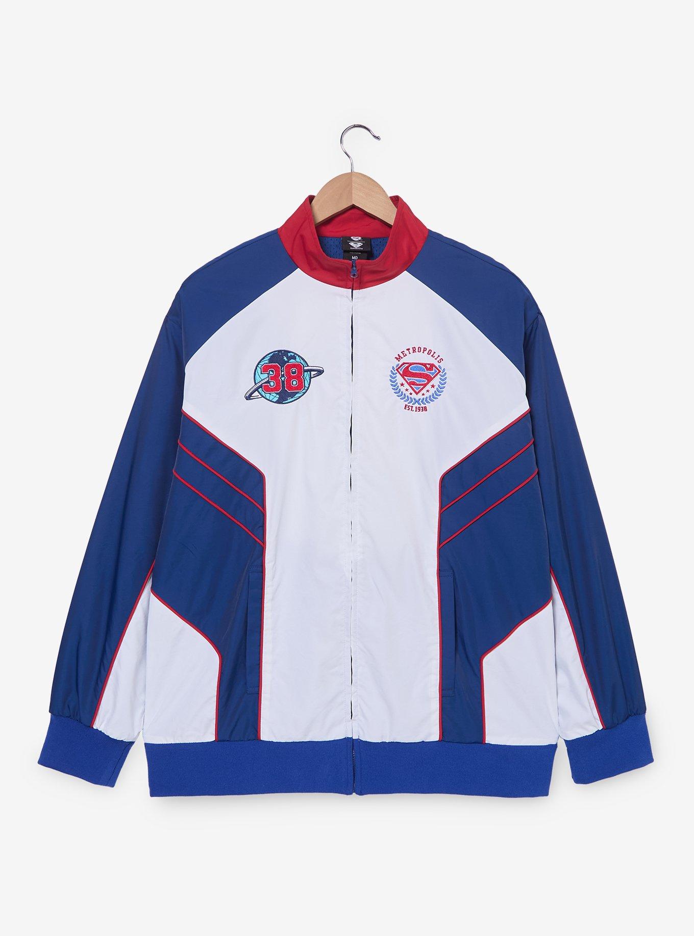DC Comics Superman Athletic Windbreaker &mdash; BoxLunch Exclusive, , hi-res