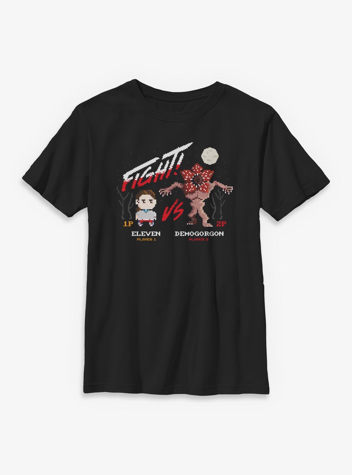 Stranger Things Eleven VS Demogorgon Fight Youth T-Shirt, , hi-res