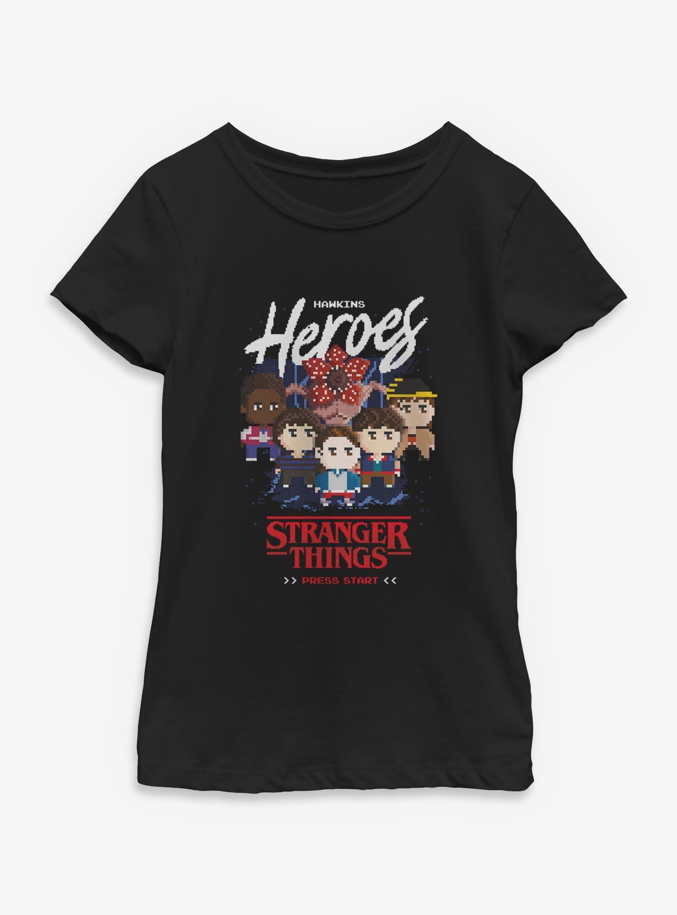 Stranger Things Hawkins Heroes Players Youth Girls T-Shirt, , hi-res