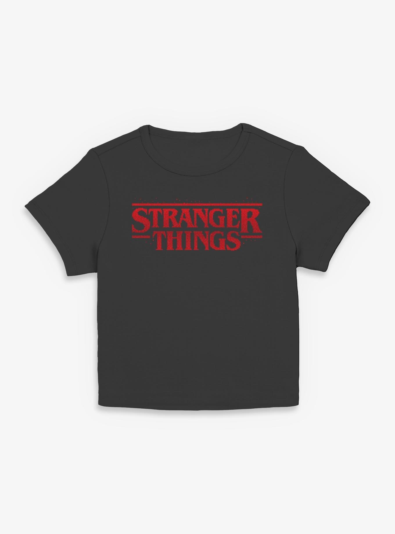 Stranger Things Red 8 Bits Logo Womens Baby T-Shirt, , hi-res