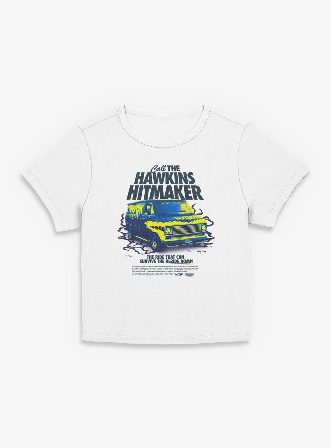 Stranger Things Call The Hawkins Hitmaker Womens Baby T-Shirt, , hi-res