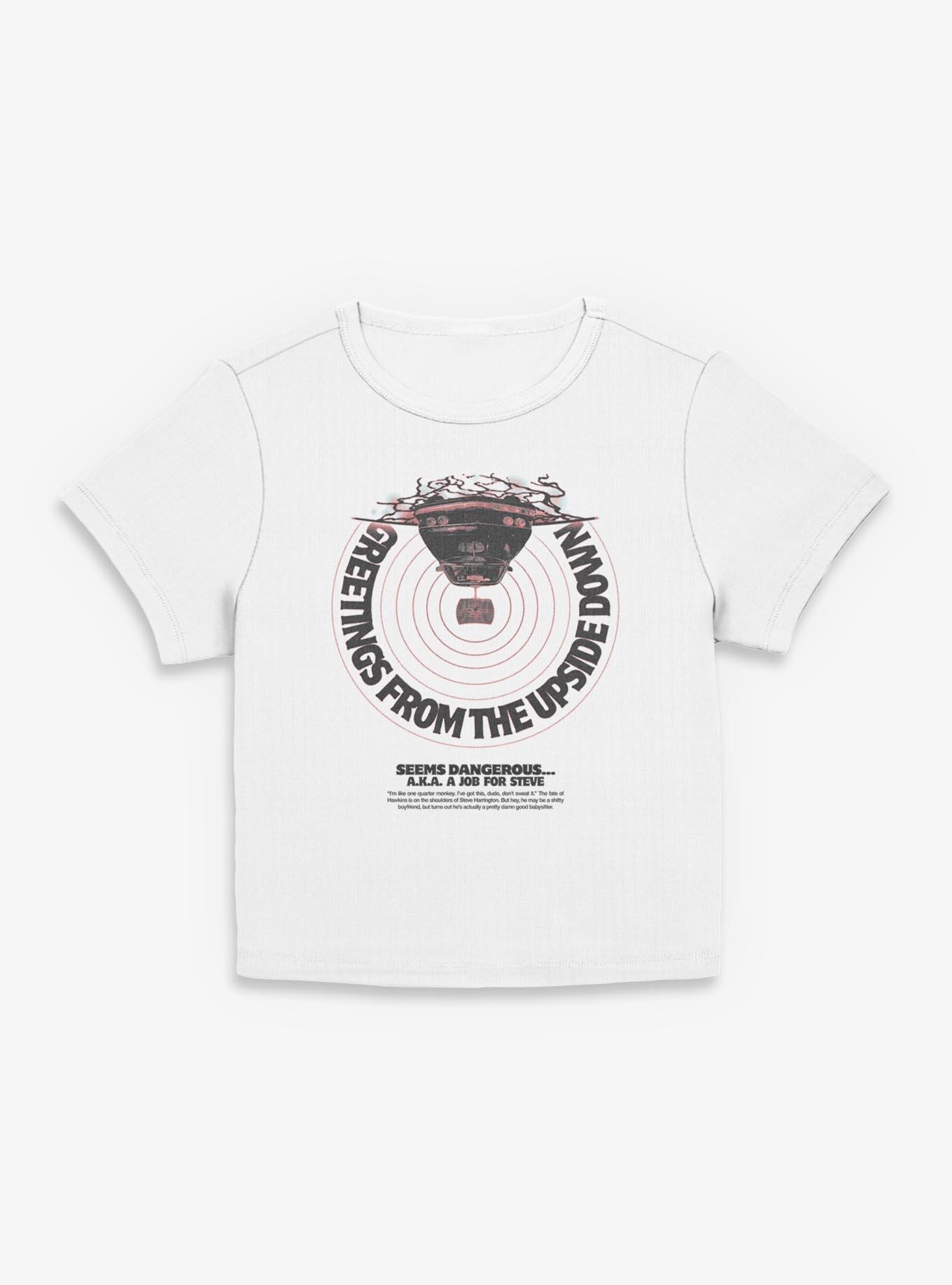 Stranger Things Greetings From The Upside Down Womens Baby T-Shirt, , hi-res
