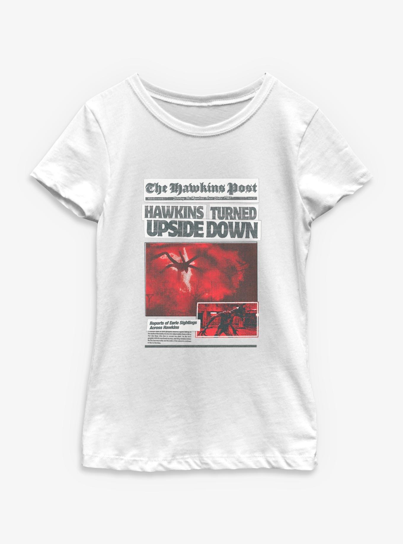 Stranger Things The Hawkins Post Youth Girls T-Shirt, , hi-res