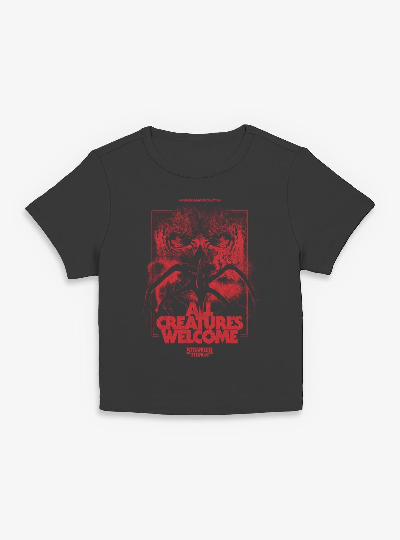 Stranger Things All Creatures Welcome Womens Baby T-Shirt, , hi-res
