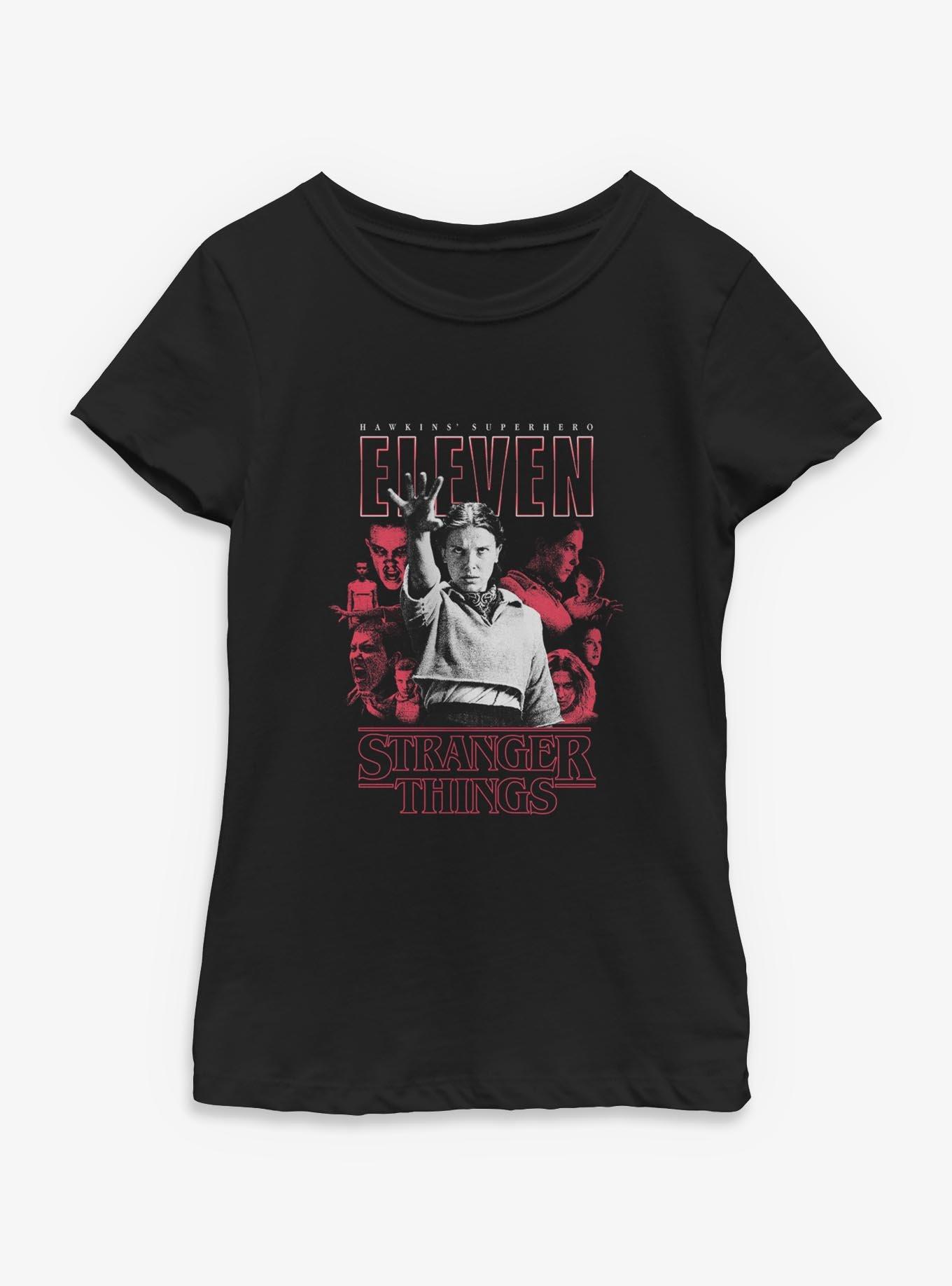 Stranger Things Eleven Superhero Youth Girls T-Shirt, , hi-res