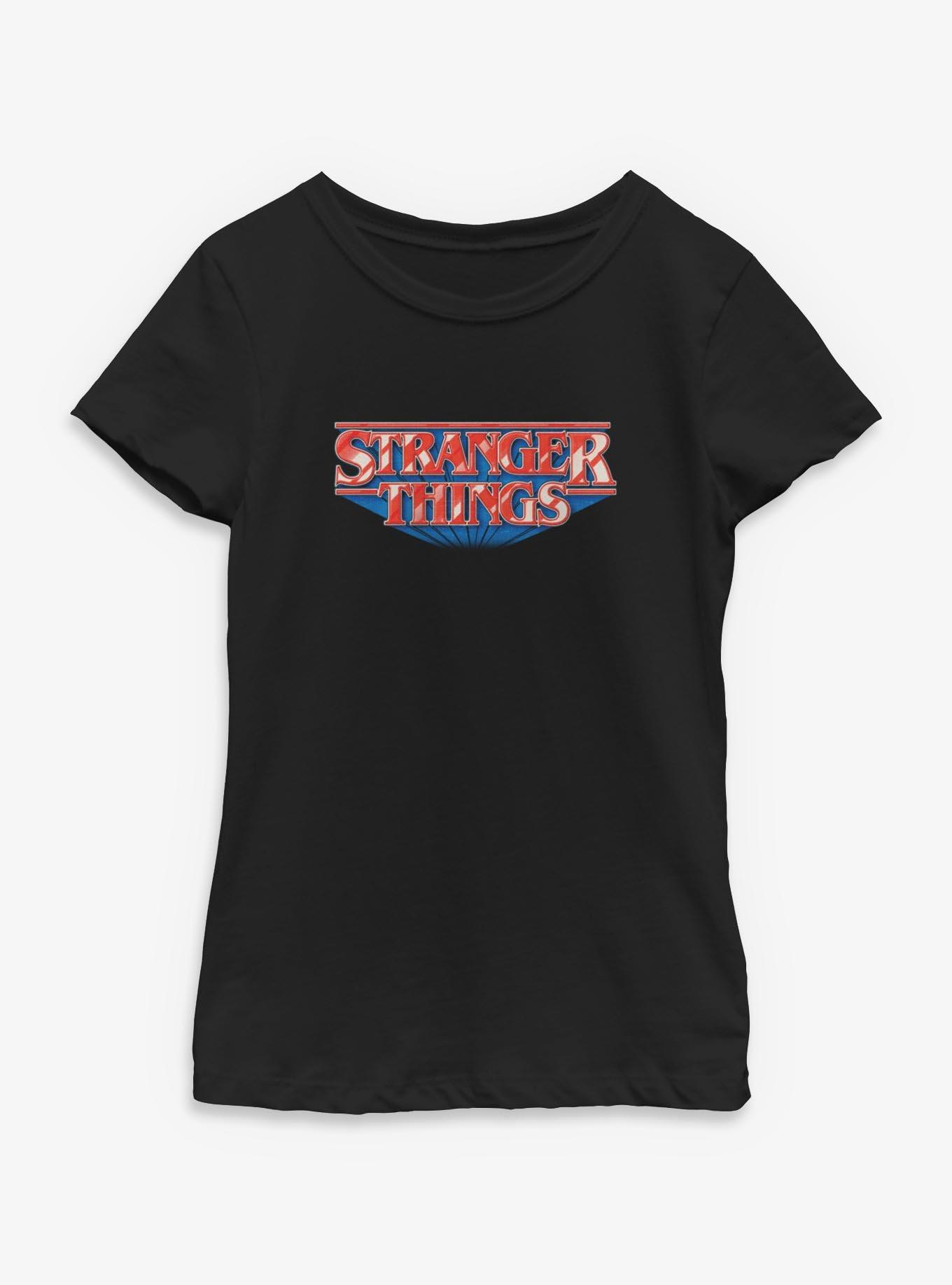 Stranger Things Glossy Logo Youth Girls T-Shirt, , hi-res