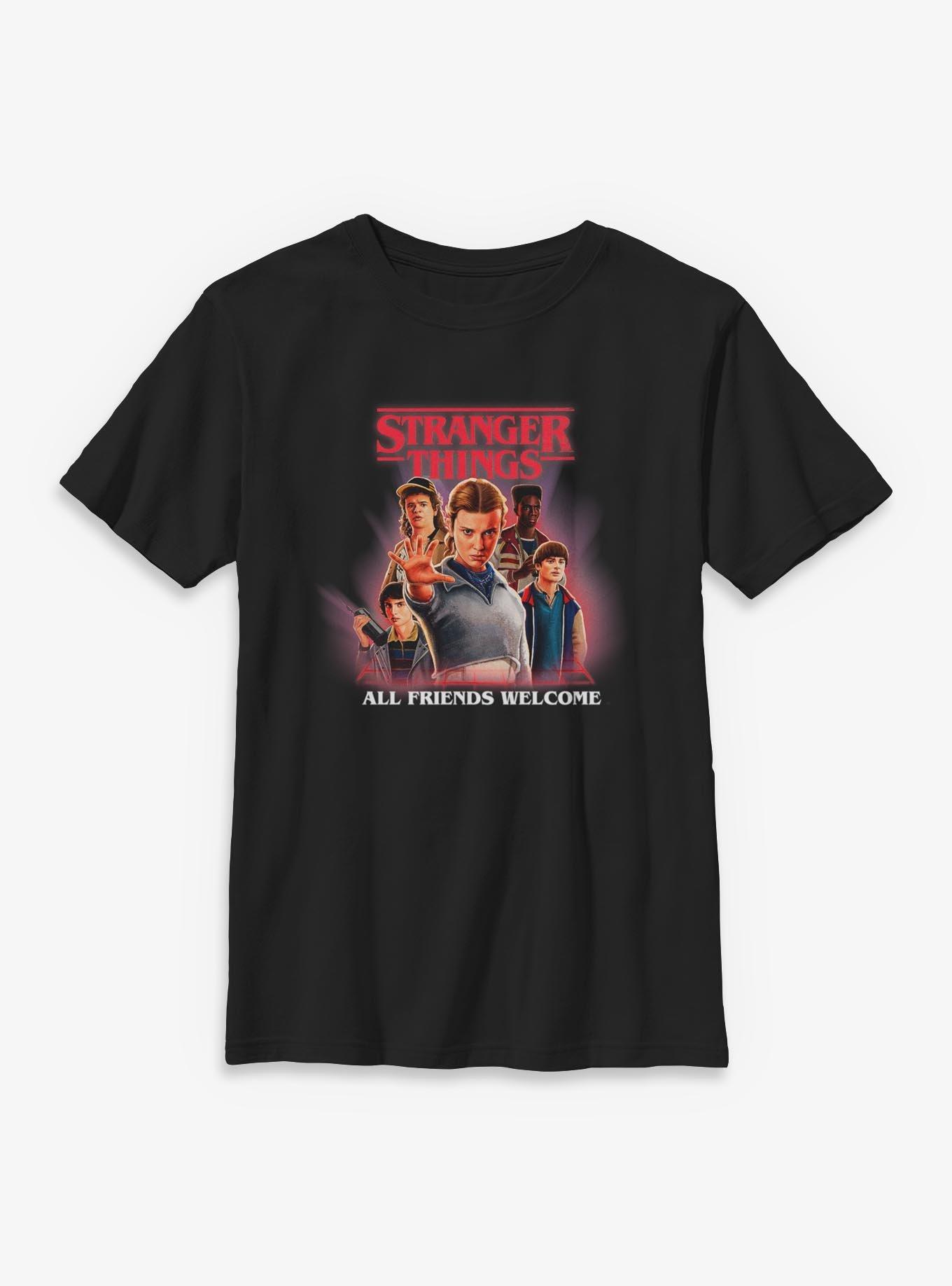 Stranger Things All Friends Welcome Youth T-Shirt, , hi-res