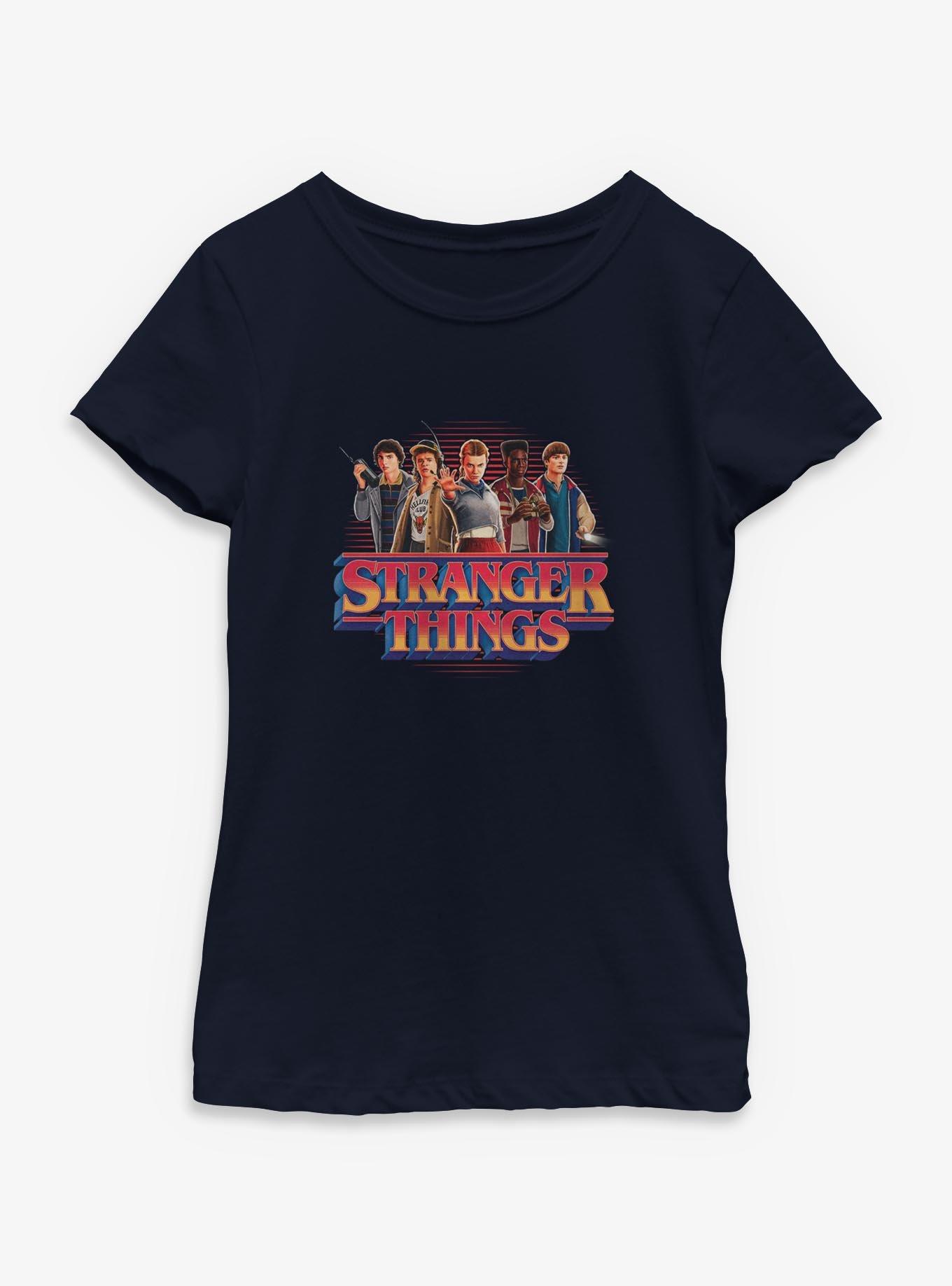 Stranger Things Crew With Logo Youth Girls T-Shirt