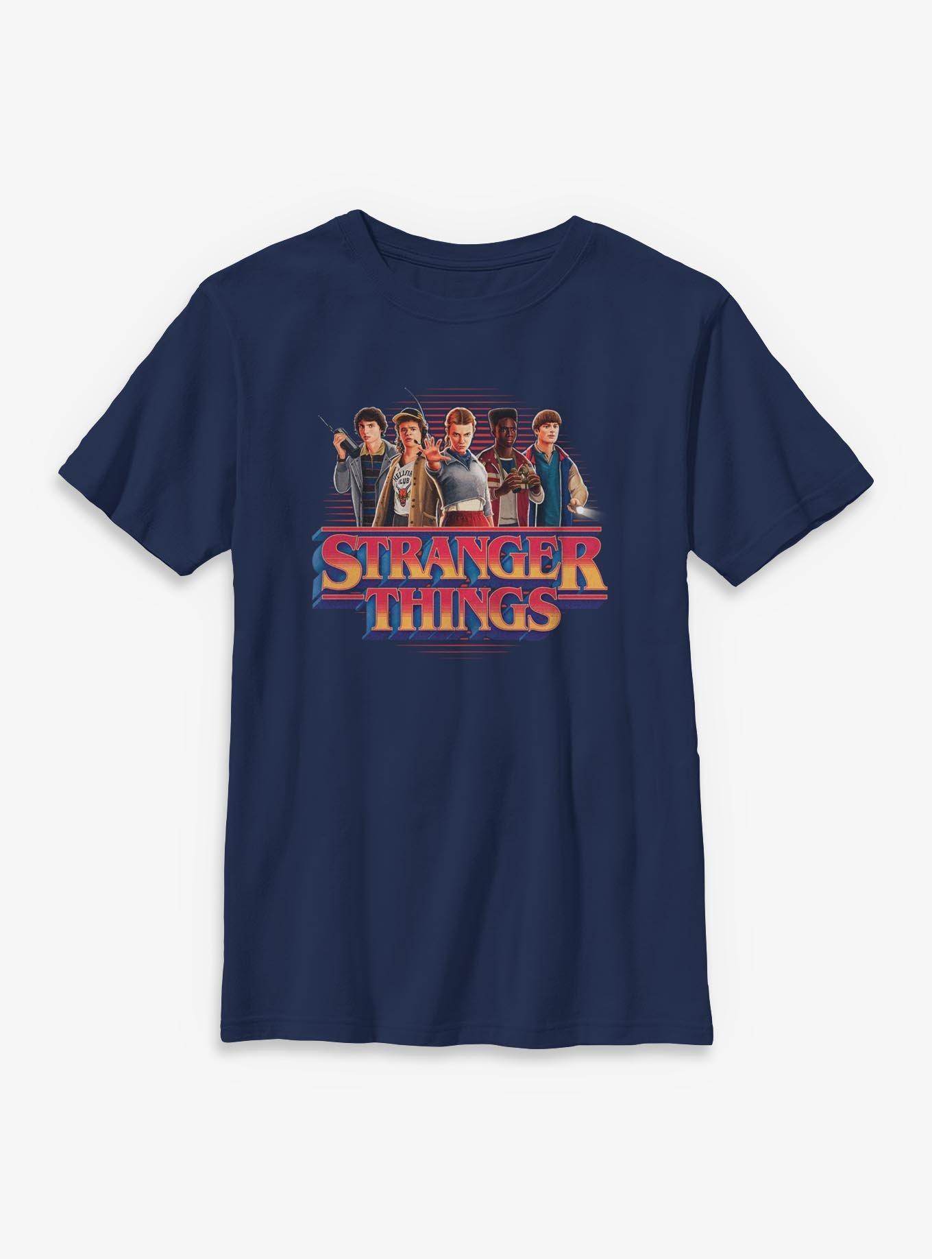 Stranger Things Crew With Logo Youth T-Shirt, , hi-res
