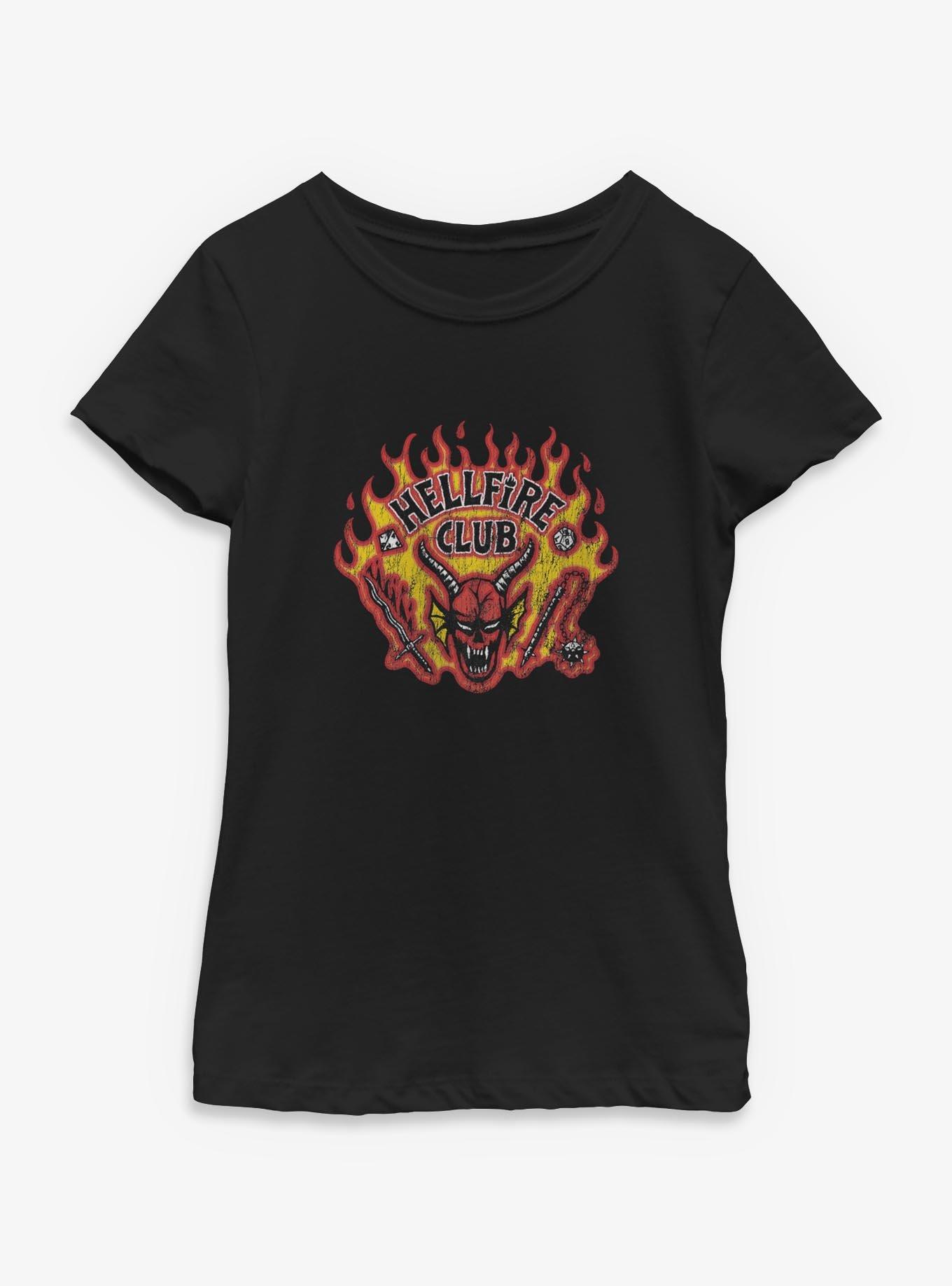 Stranger Things Hellfire Club Logo Youth Girls T-Shirt, , hi-res