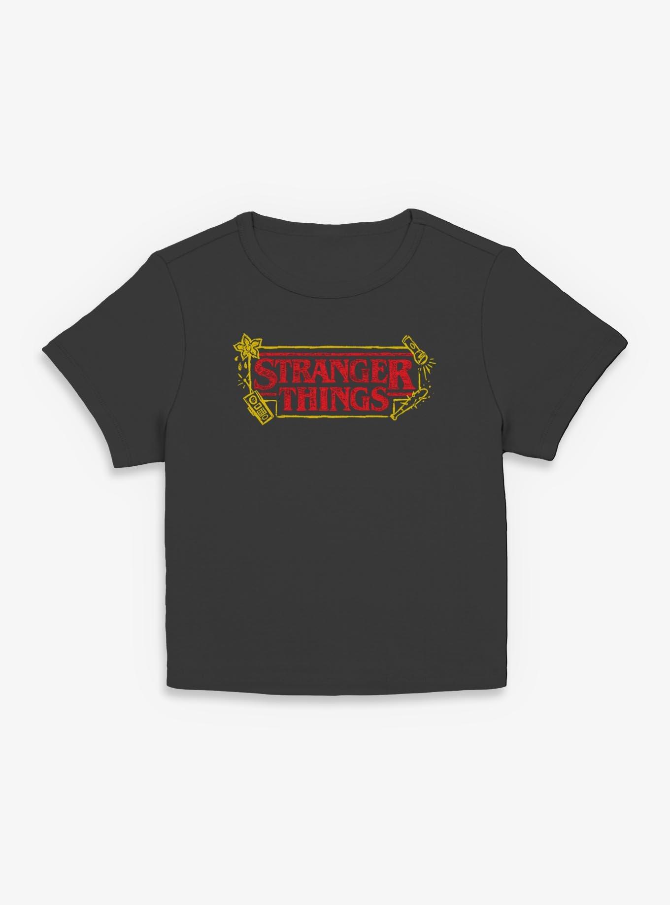 Stranger Things Sketch Logo Womens Baby T-Shirt, , hi-res