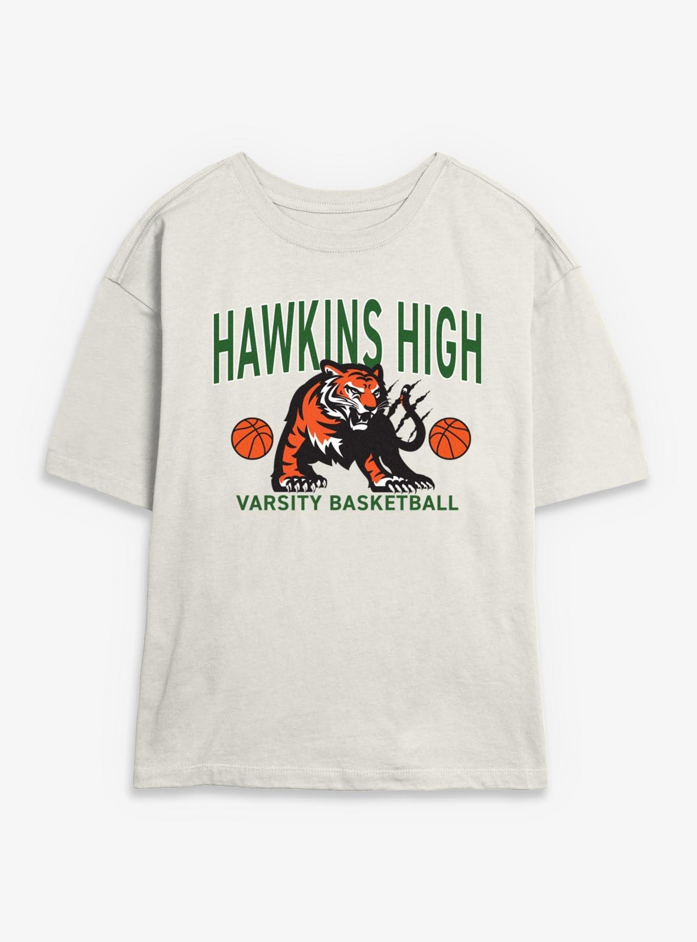 Stranger Things Hawkins High Basketball Womens Skimmer T-Shirt, , hi-res