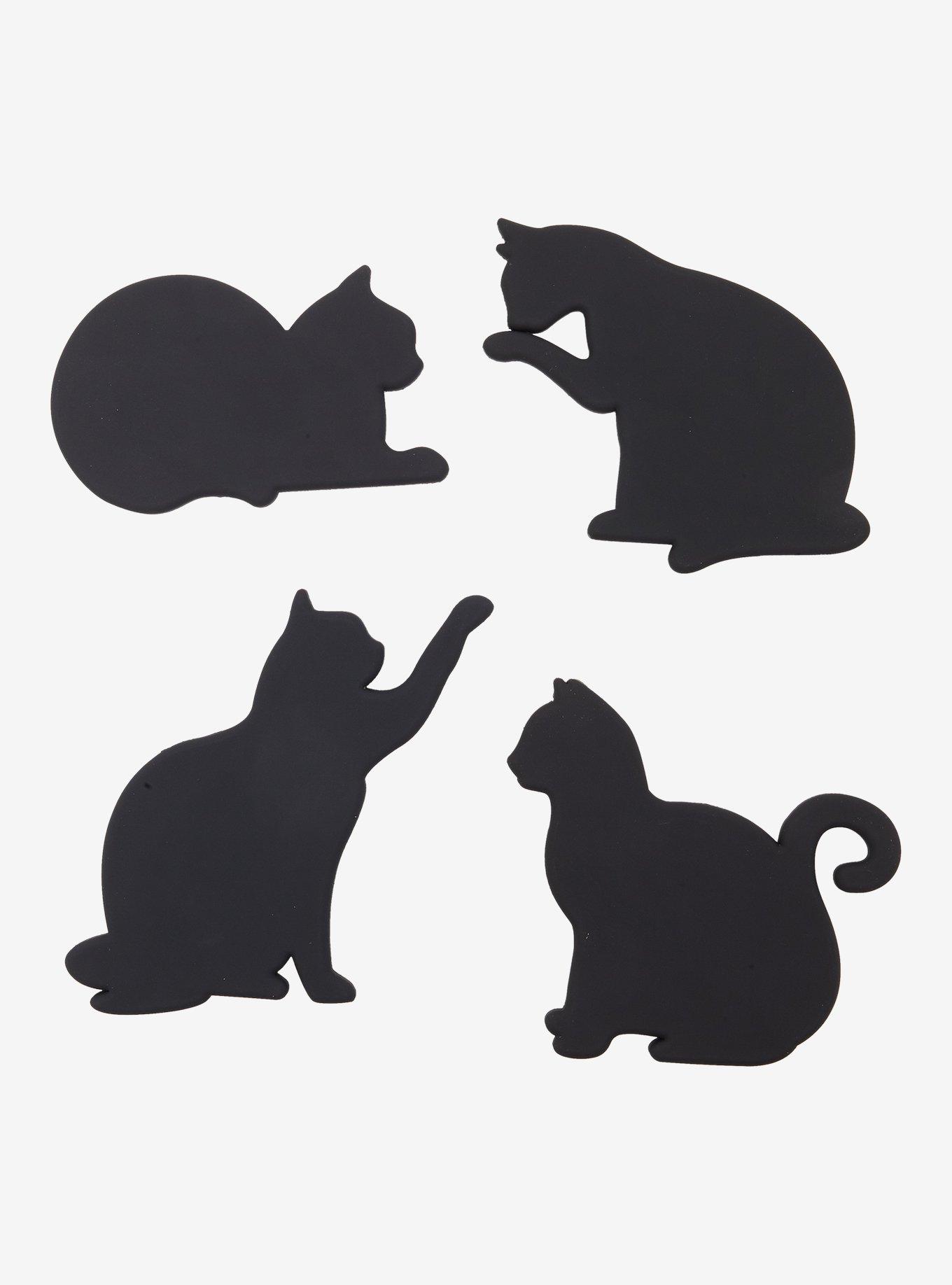 Black Kitty Coaster Set, , hi-res