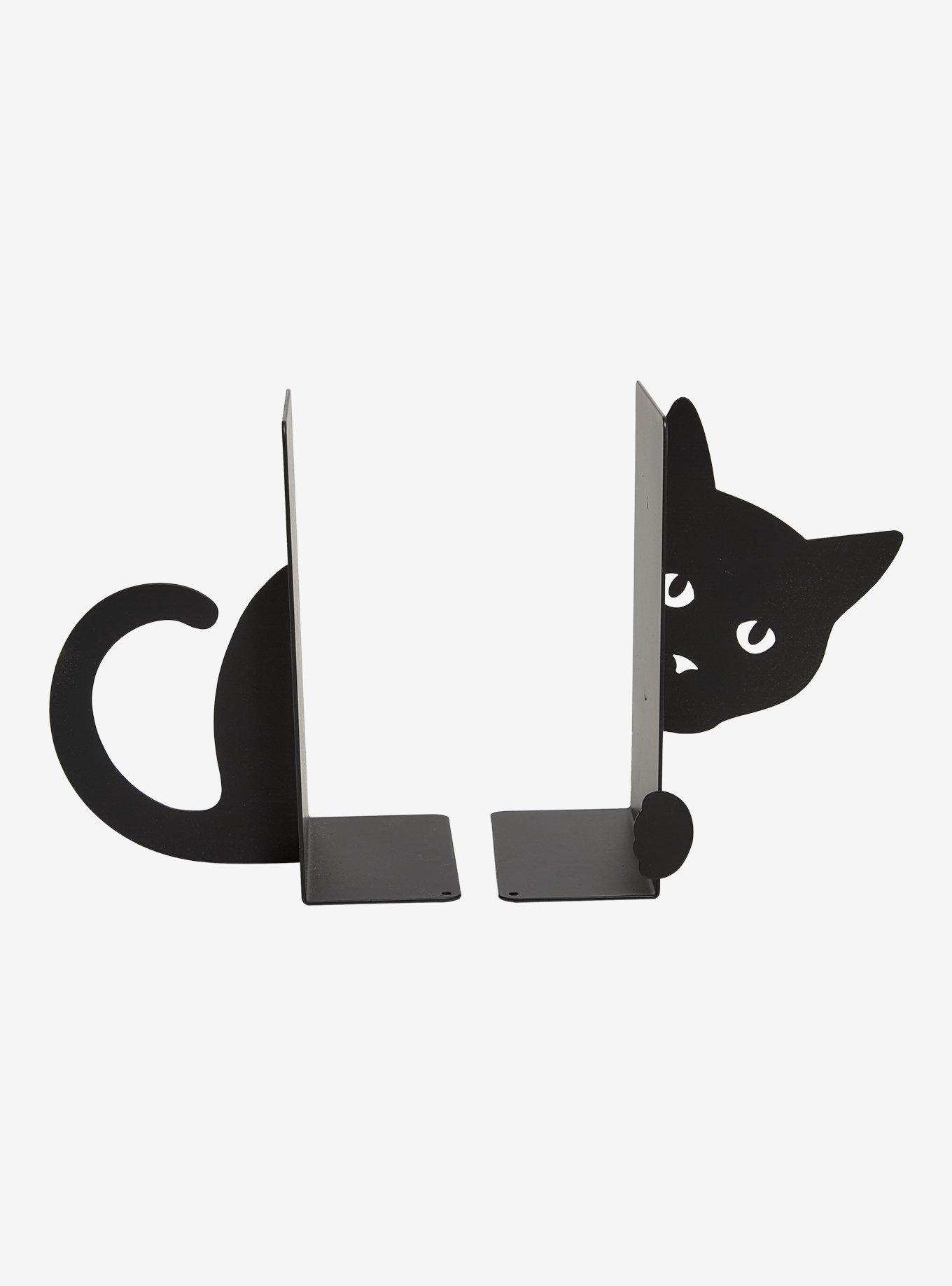 Black Cat Bookend Set, , hi-res