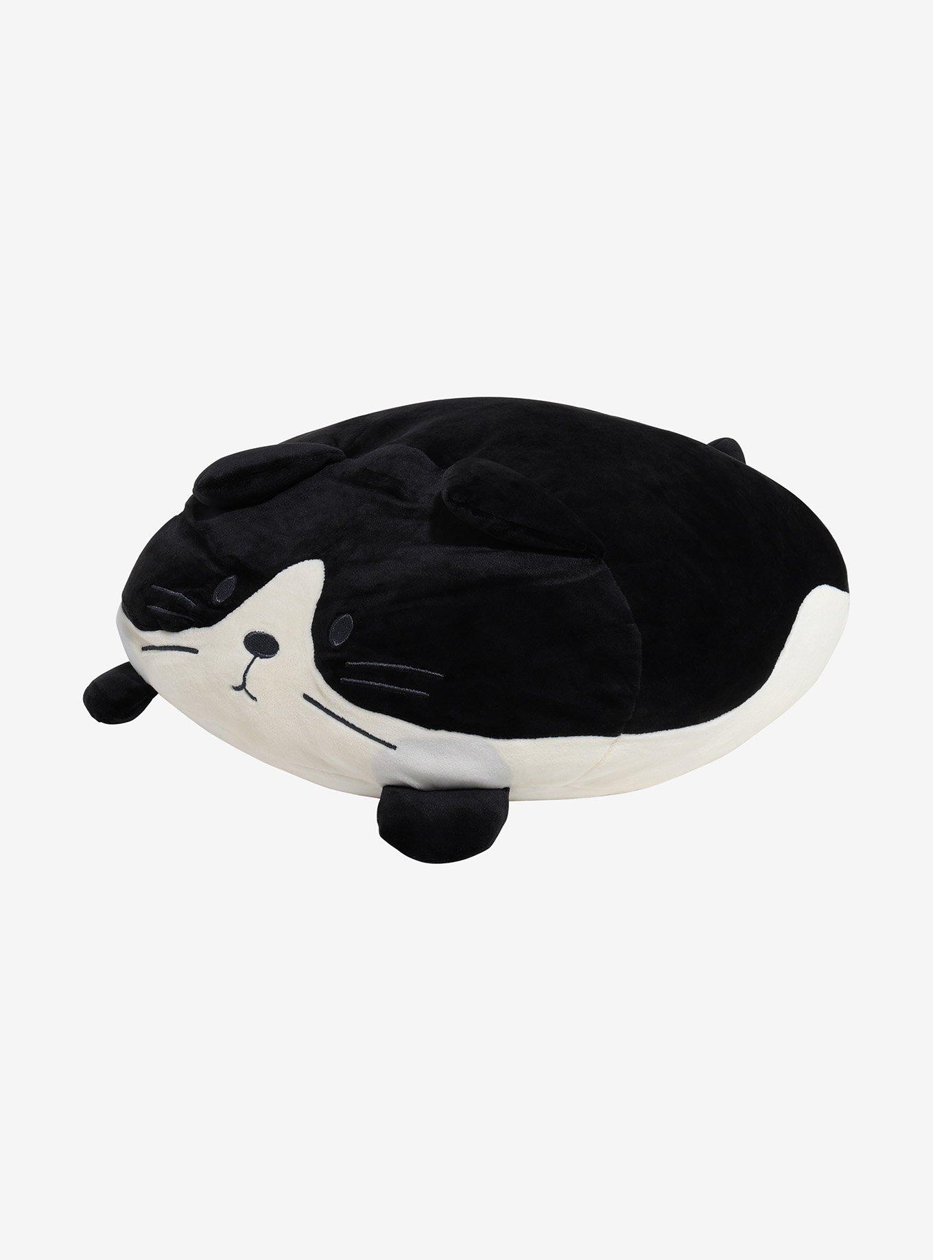Black & White Cat Figural Pillow, , hi-res