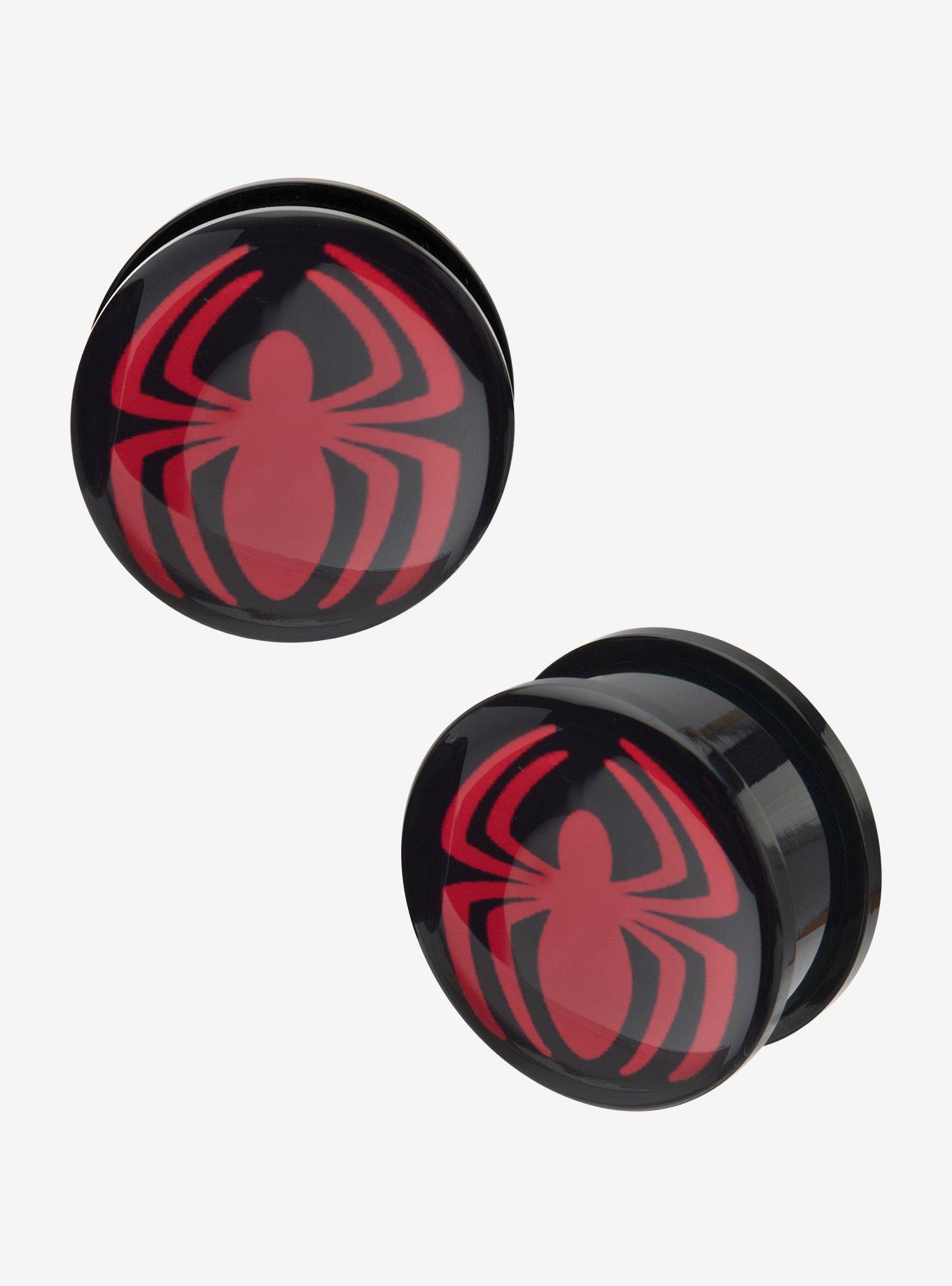 Steel Marvel Spider-Man Red Logo Plug 2 Pack, , hi-res