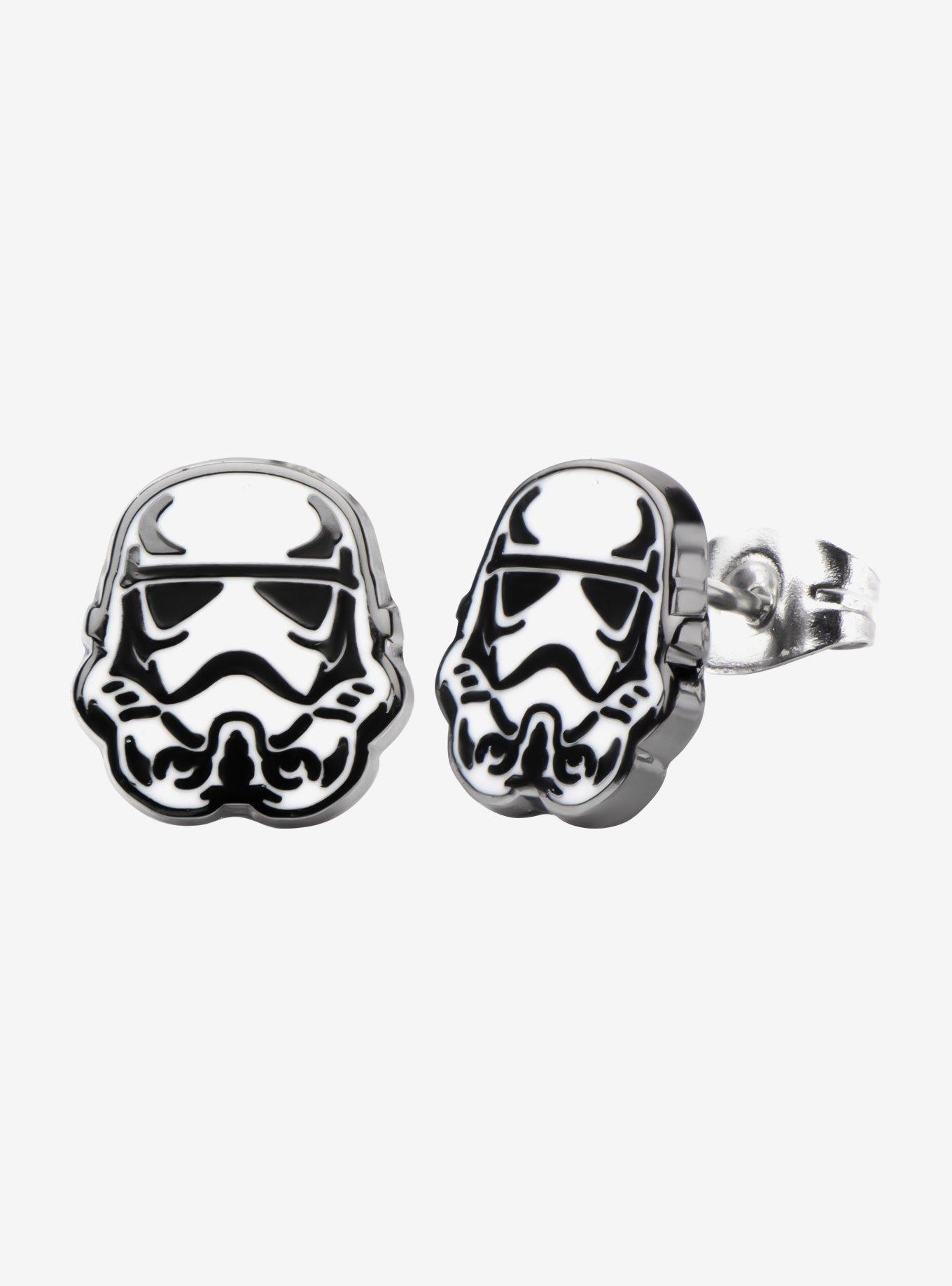 Star Wars Stormtrooper Enamel Stud Earrings, , hi-res