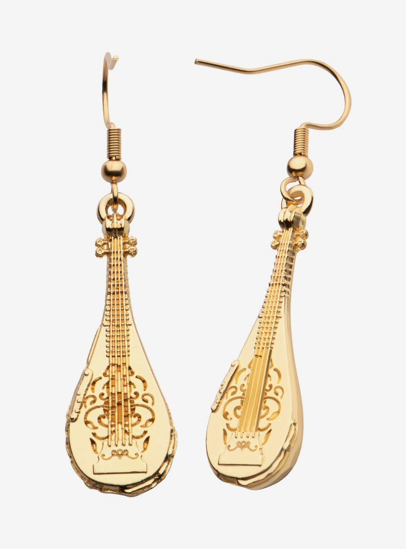 Dungeons and Dragons: Honor Among Thieves Lute 3D Drop Earrings, , hi-res