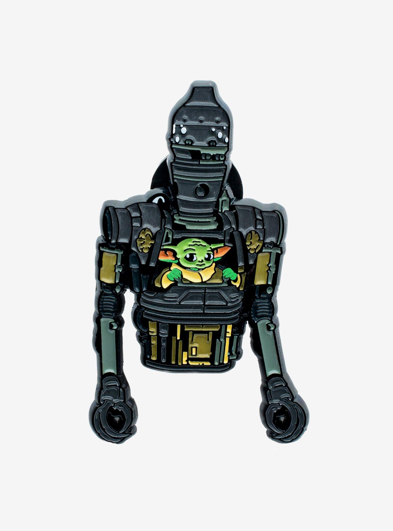 Star Wars Mandalorian 3 Grogu in IG-12 Enamel Pin, , hi-res