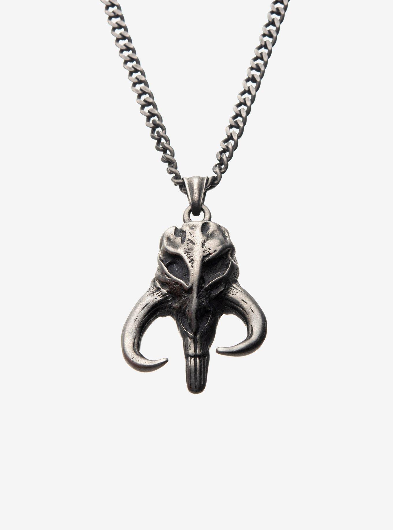 Star Wars Mandalorian Mythosaur Skull Pendant Necklace, , hi-res
