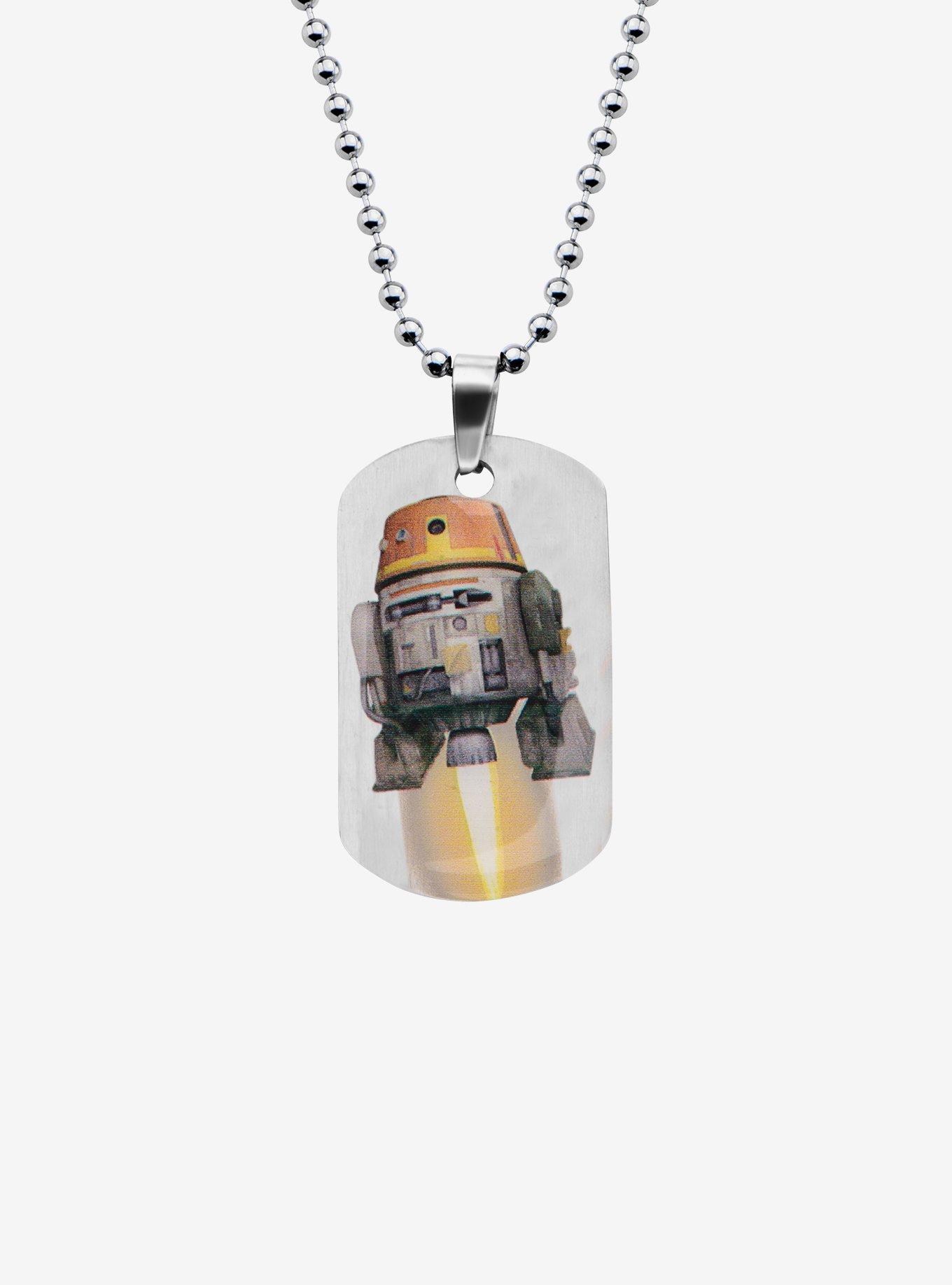 Star Wars Rebels Chopper Kids Dog Tag Pendant Necklace, , hi-res