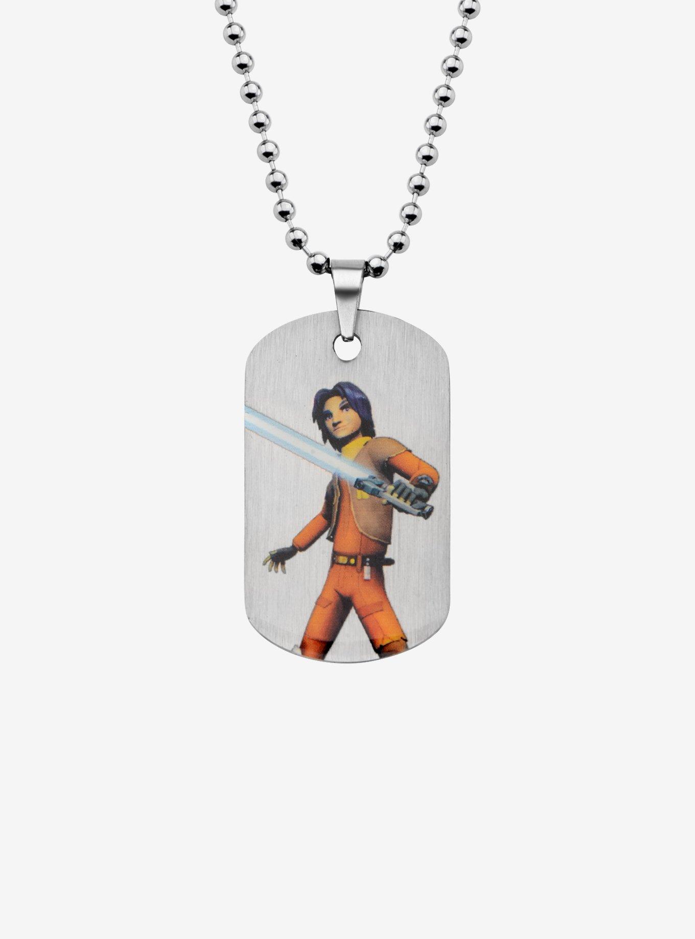 Star Wars Rebels Ezra Kids Dog Tag Pendant Necklace, , hi-res