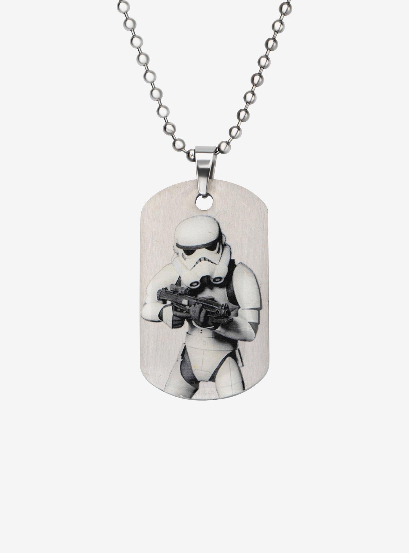 Star Wars Rebels Graphic Stormtrooper Kids Dog Tag Pendant Necklace, , hi-res