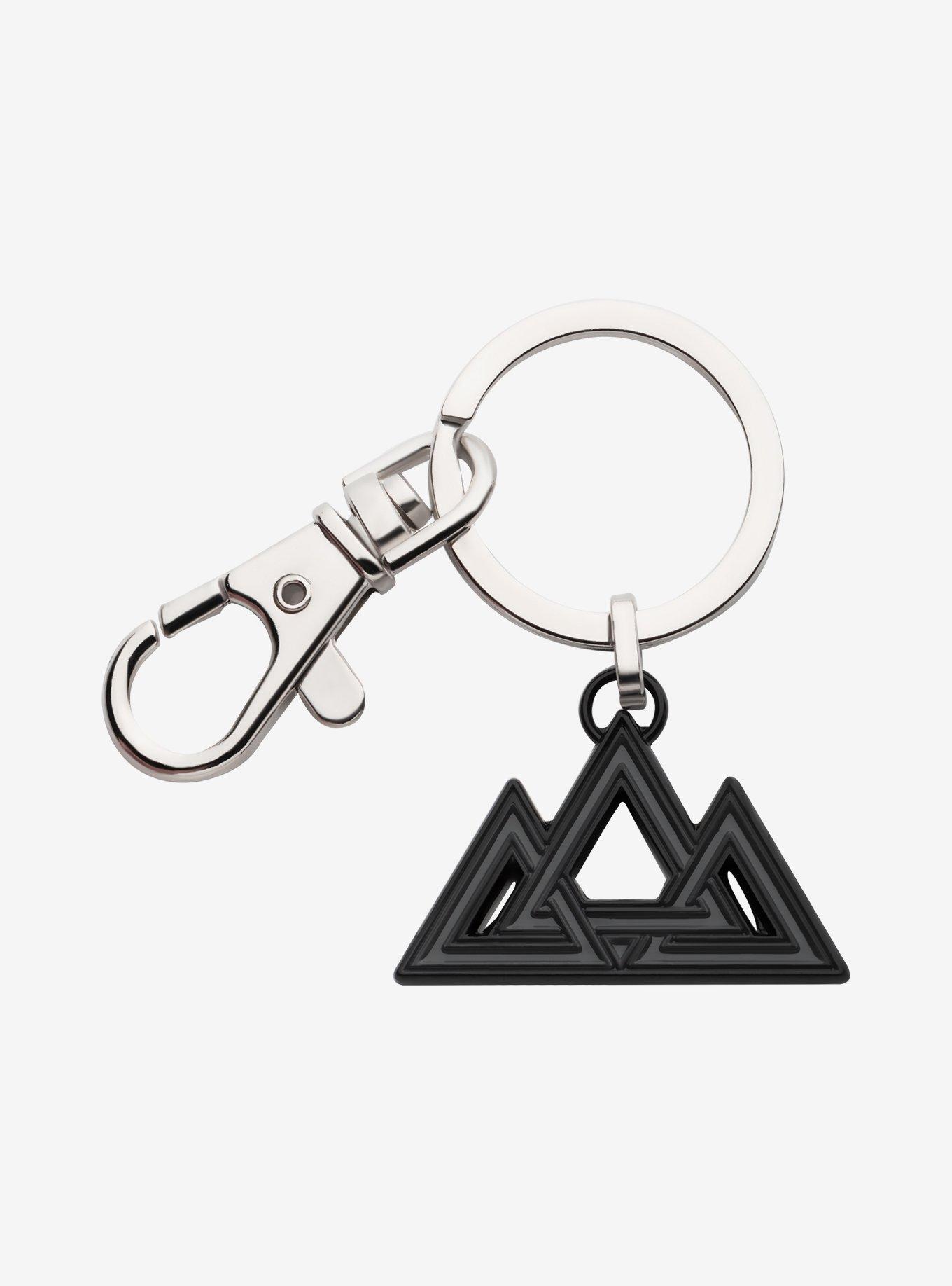 DC Comics Black Adam Triple Triangle Keychain, , hi-res