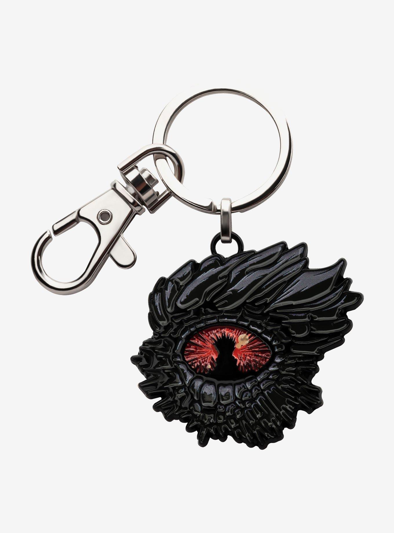 House Of The Dragon Dragon Eye Throne Enamel Keychain, , hi-res