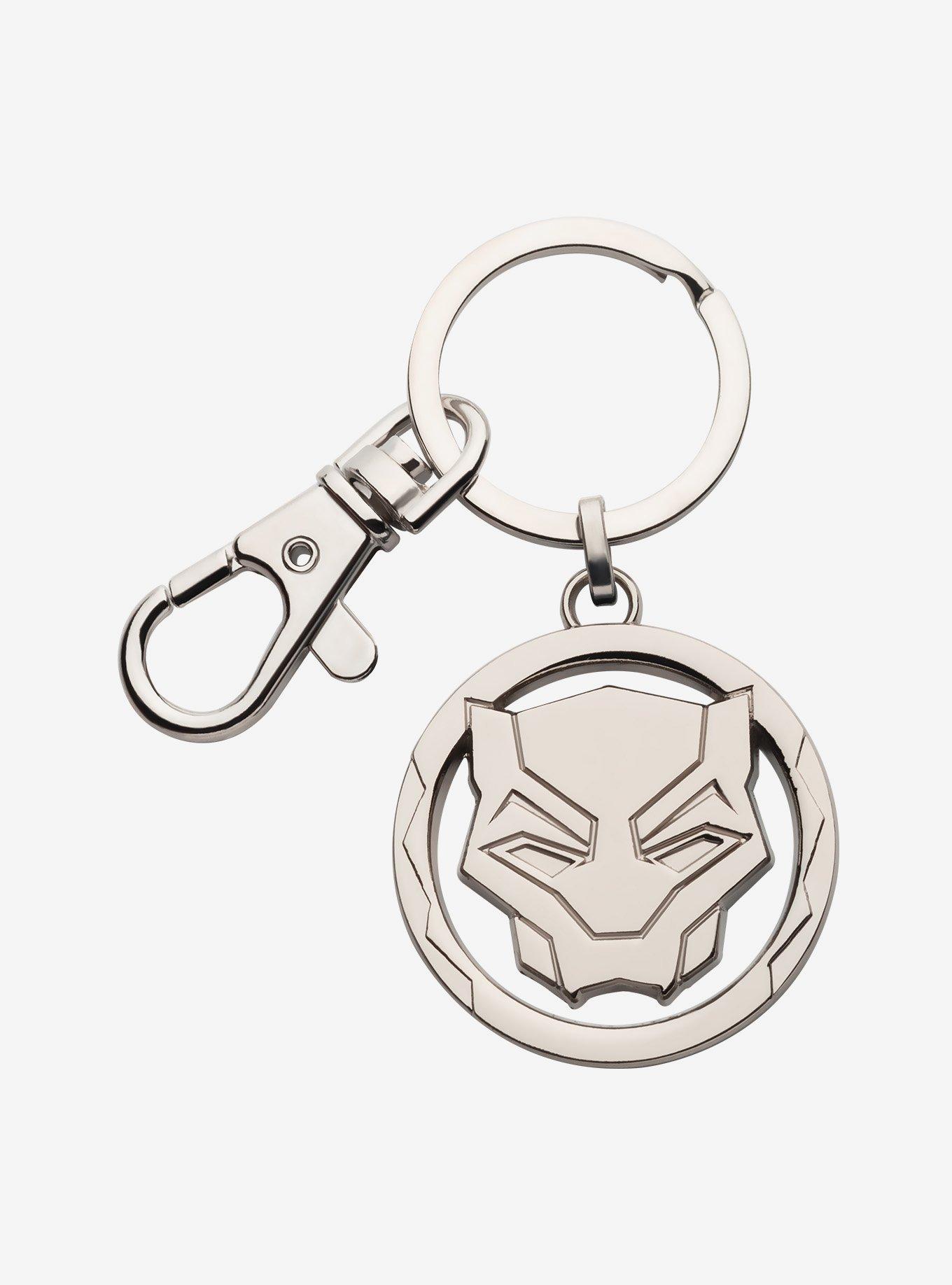 Marvel Black Panther: Wakanda Forever Panther Symbol Keychain, , hi-res