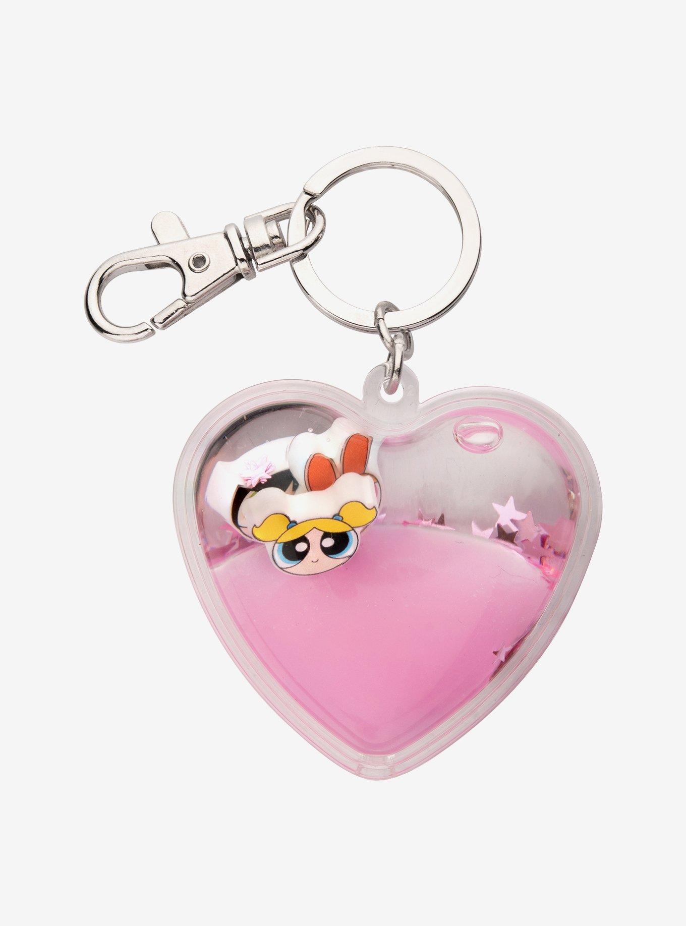 The Powerpuff Girls Charms and Glitter Shaker Keychain, , hi-res