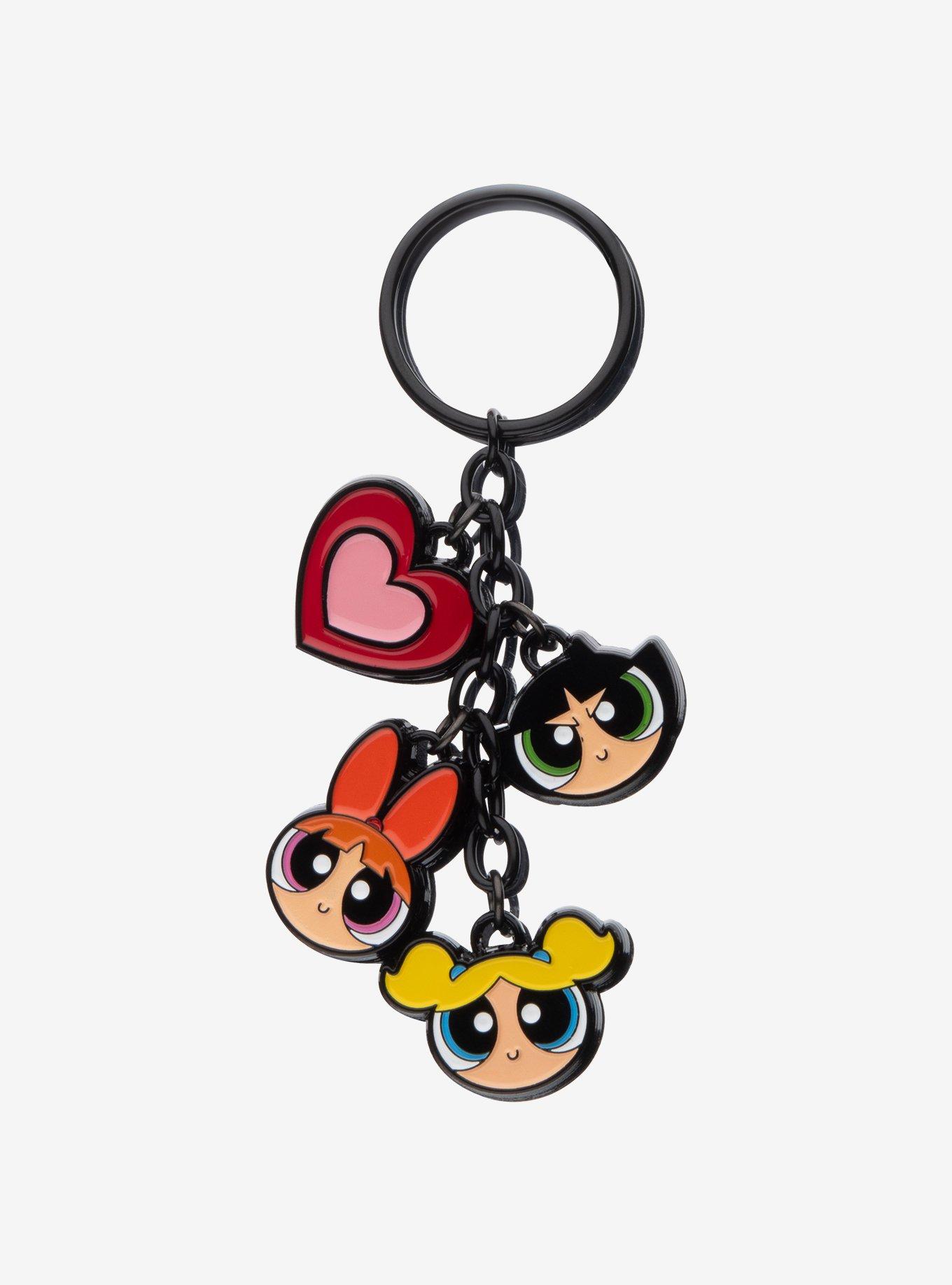 The Powerpuff Girls Multi Charm Keychain, , hi-res