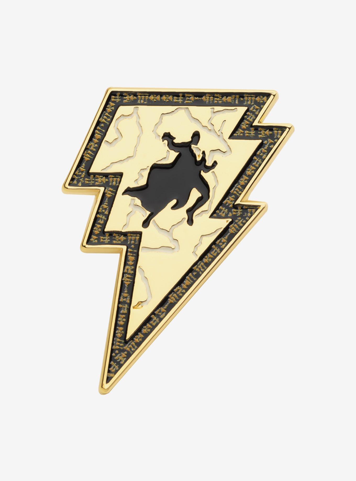Official DC Comics BLACK ADAM ÉCLAIR BOLTE TRIPLE TRIANGLE