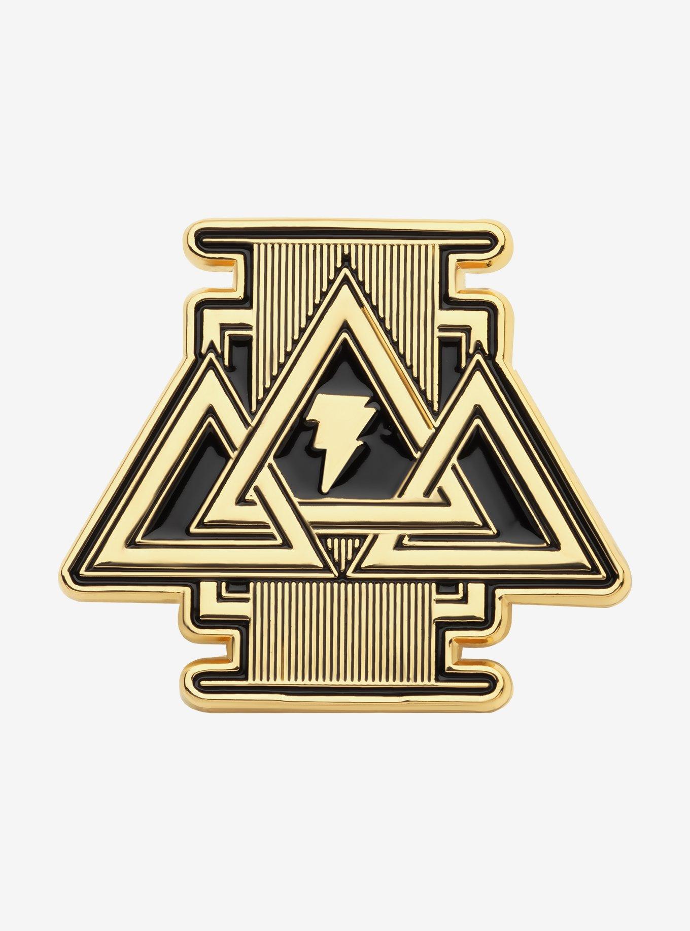 DC Comics Black Adam Triple Triangle Pin, , hi-res