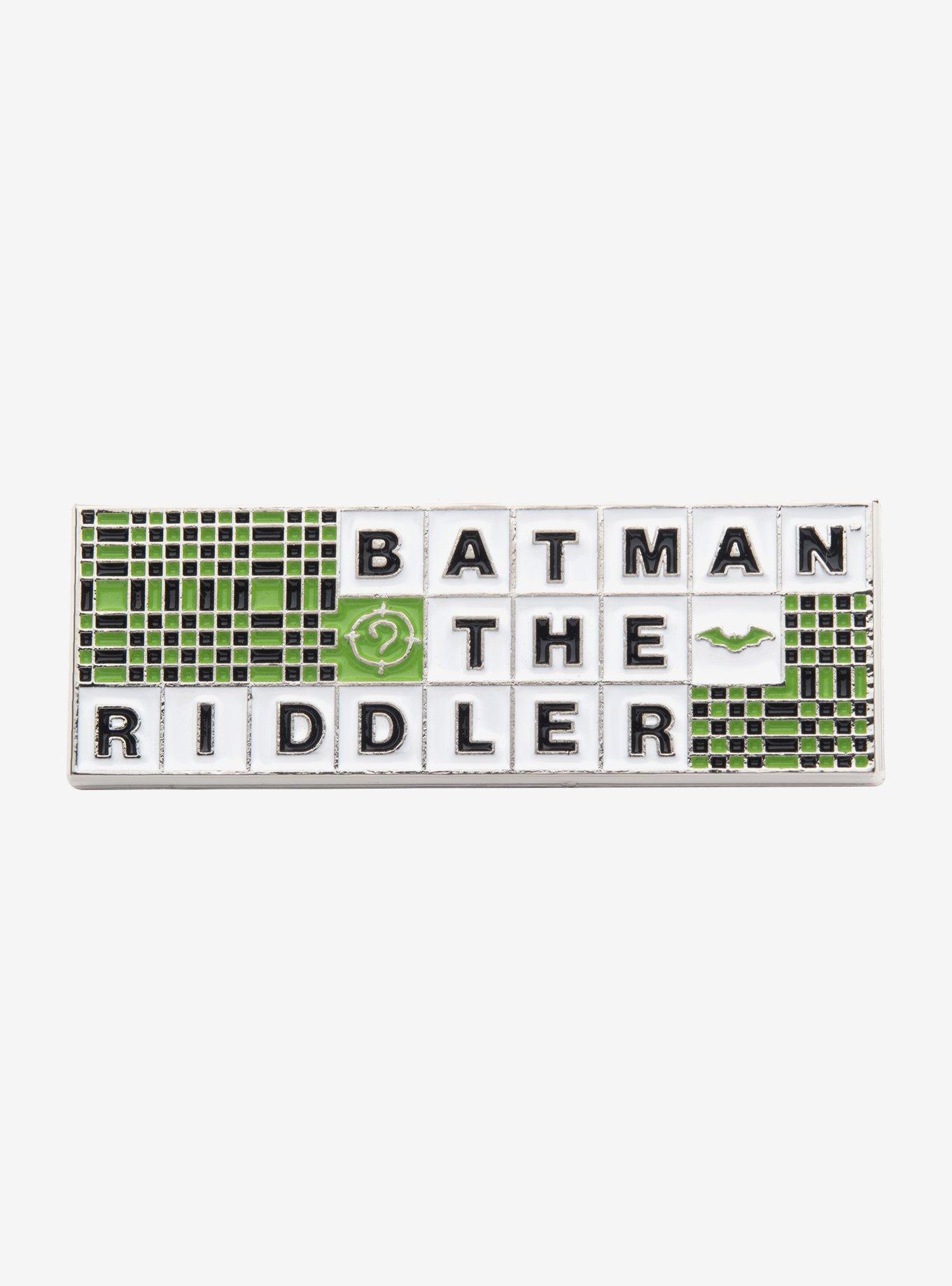 DC Comics Batman To The Riddler Xword Lapel Pin, , hi-res