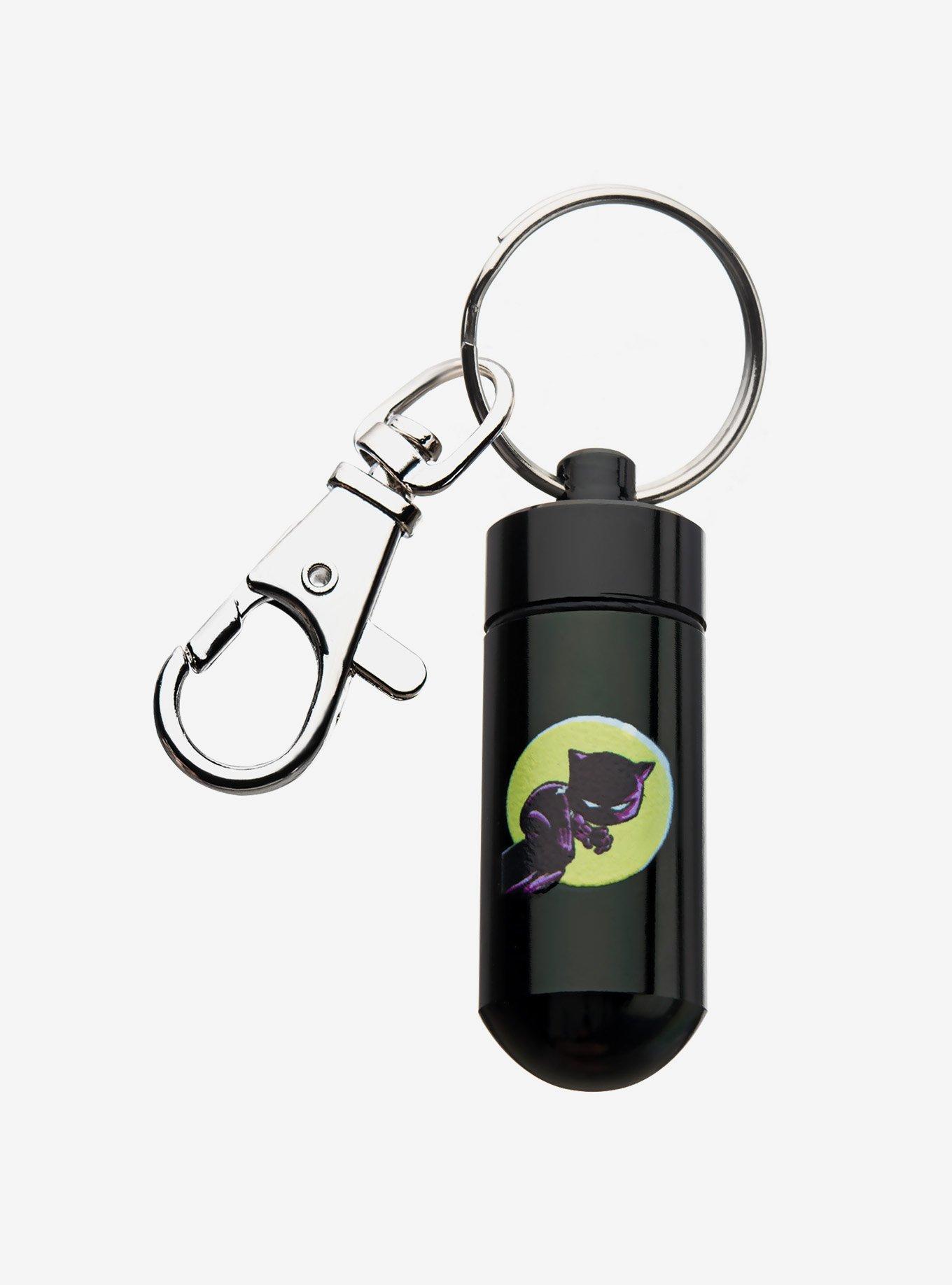 Marvel Black Panther Stash Pill Storage Key Chain, , hi-res