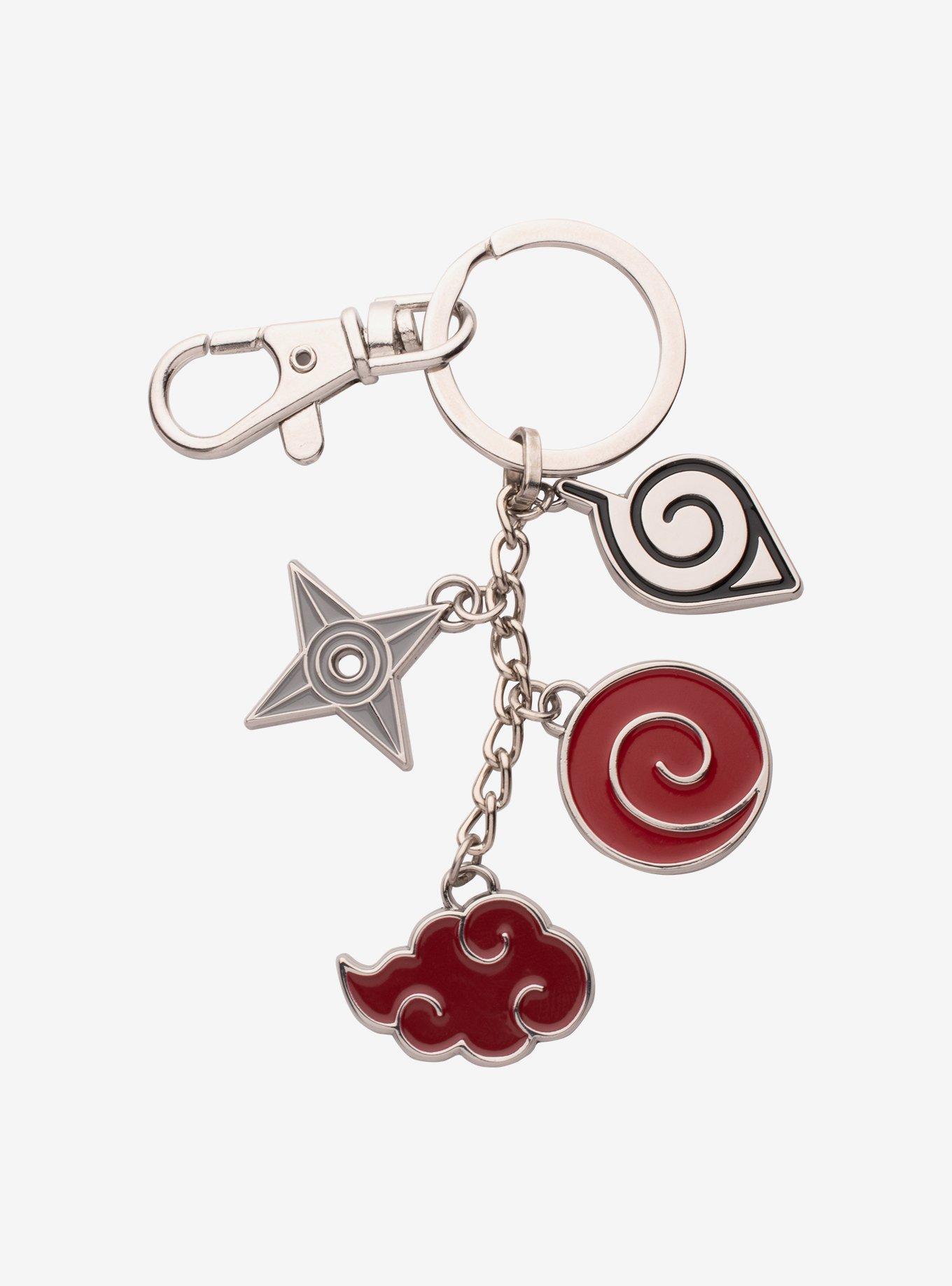 Naruto Cloud Multi Charm Keychain, , hi-res