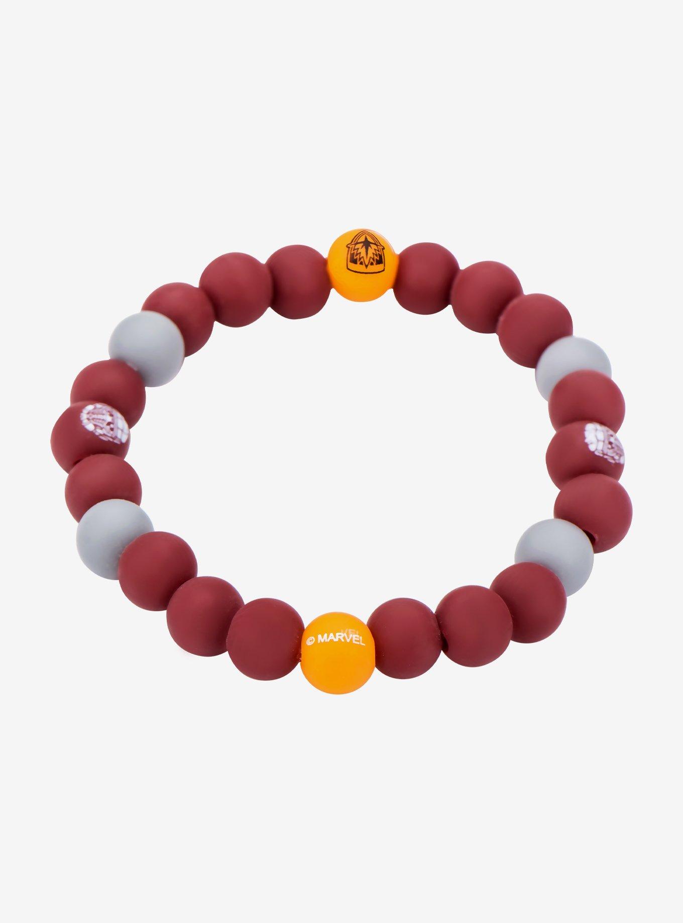 Marvel Guardians of the Galaxy Logo Silicone Beads Bracelet, , hi-res