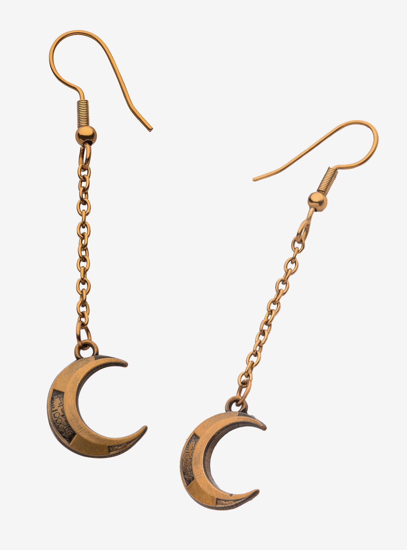 Marvel Moon Knight Crescent Earrings, , hi-res