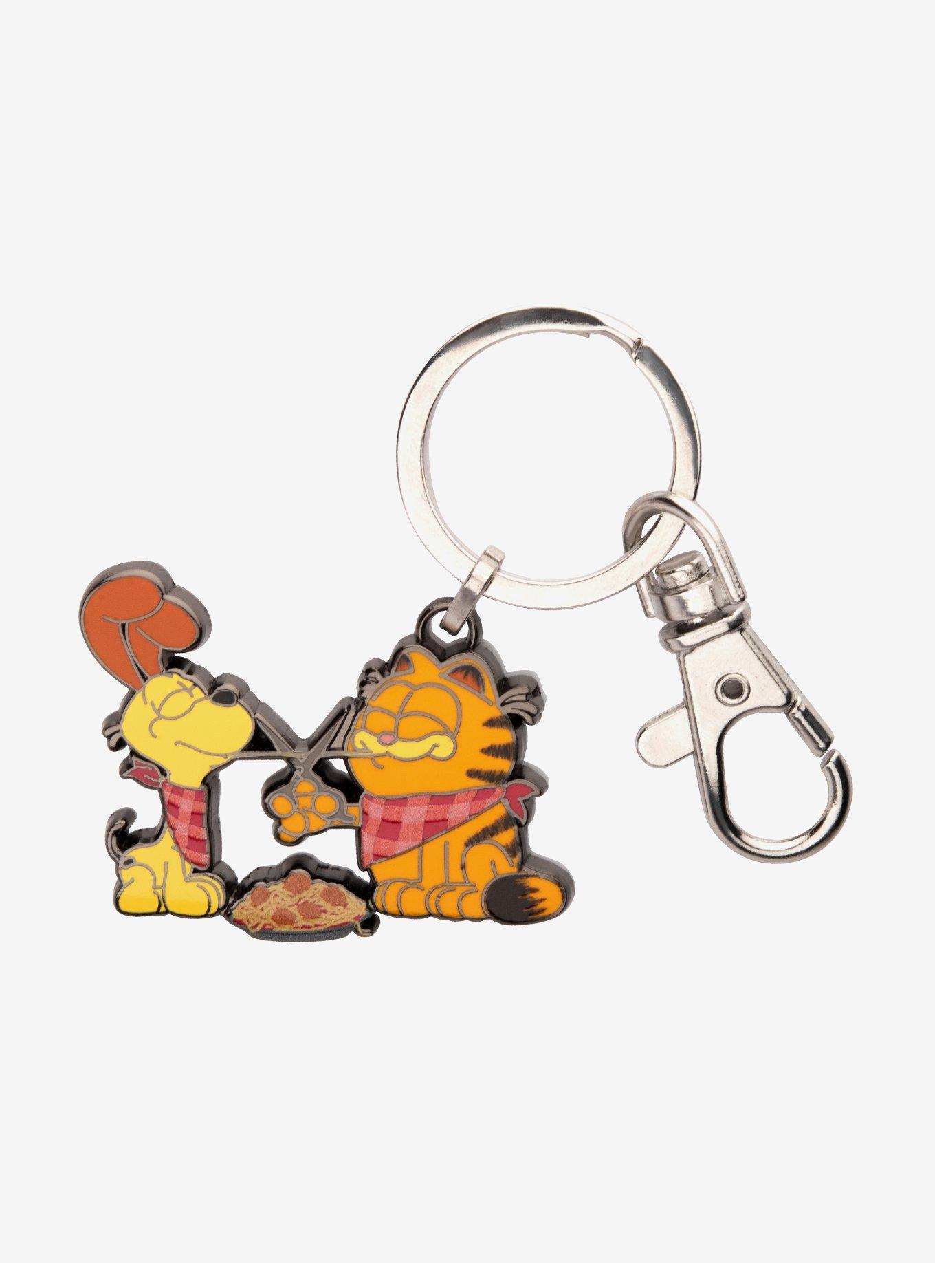 Garfield Odie Pasta Enamel Keychain, , hi-res