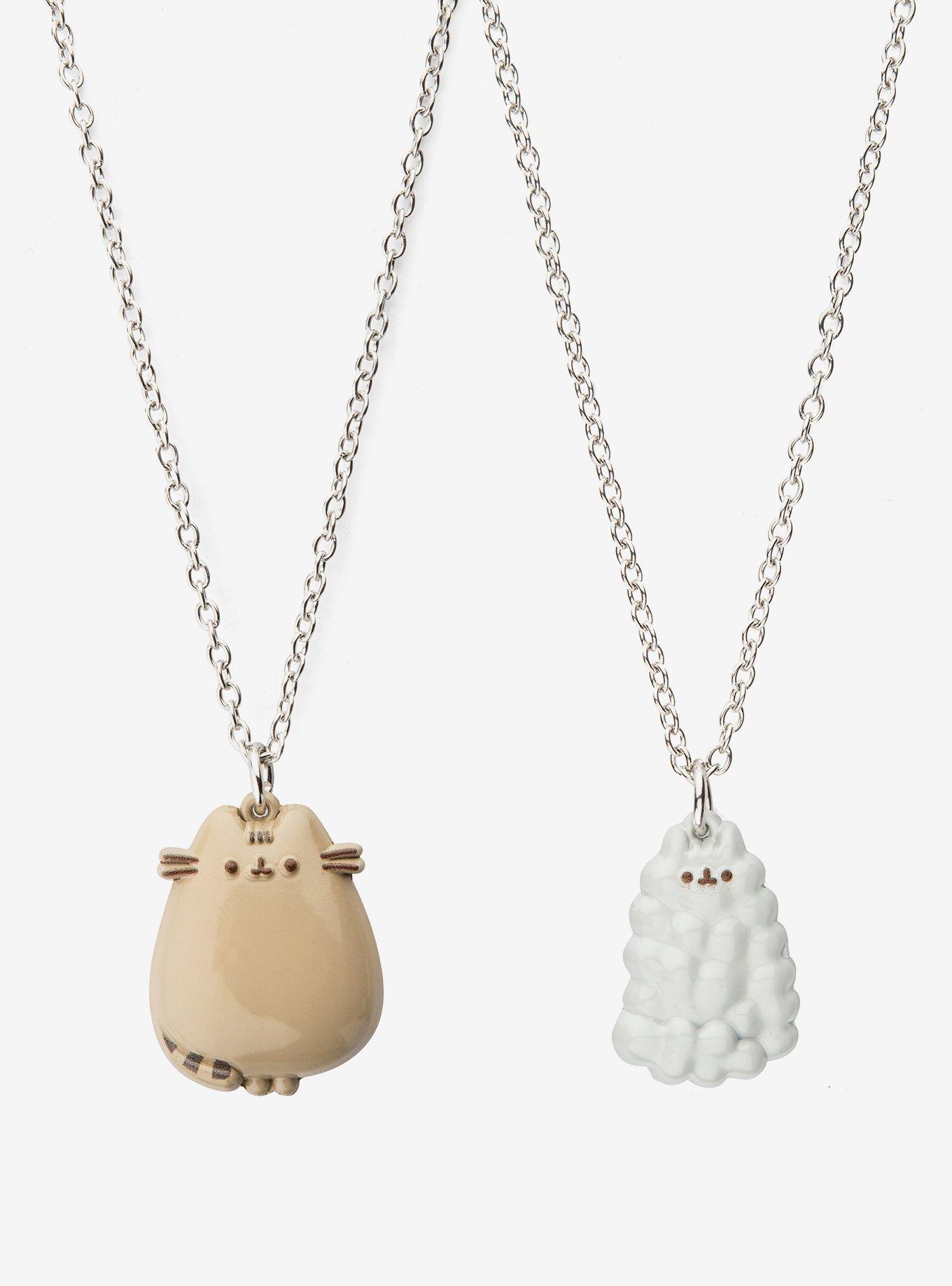 Pusheen and Stormy 3D Flat Back Necklace Set, , hi-res