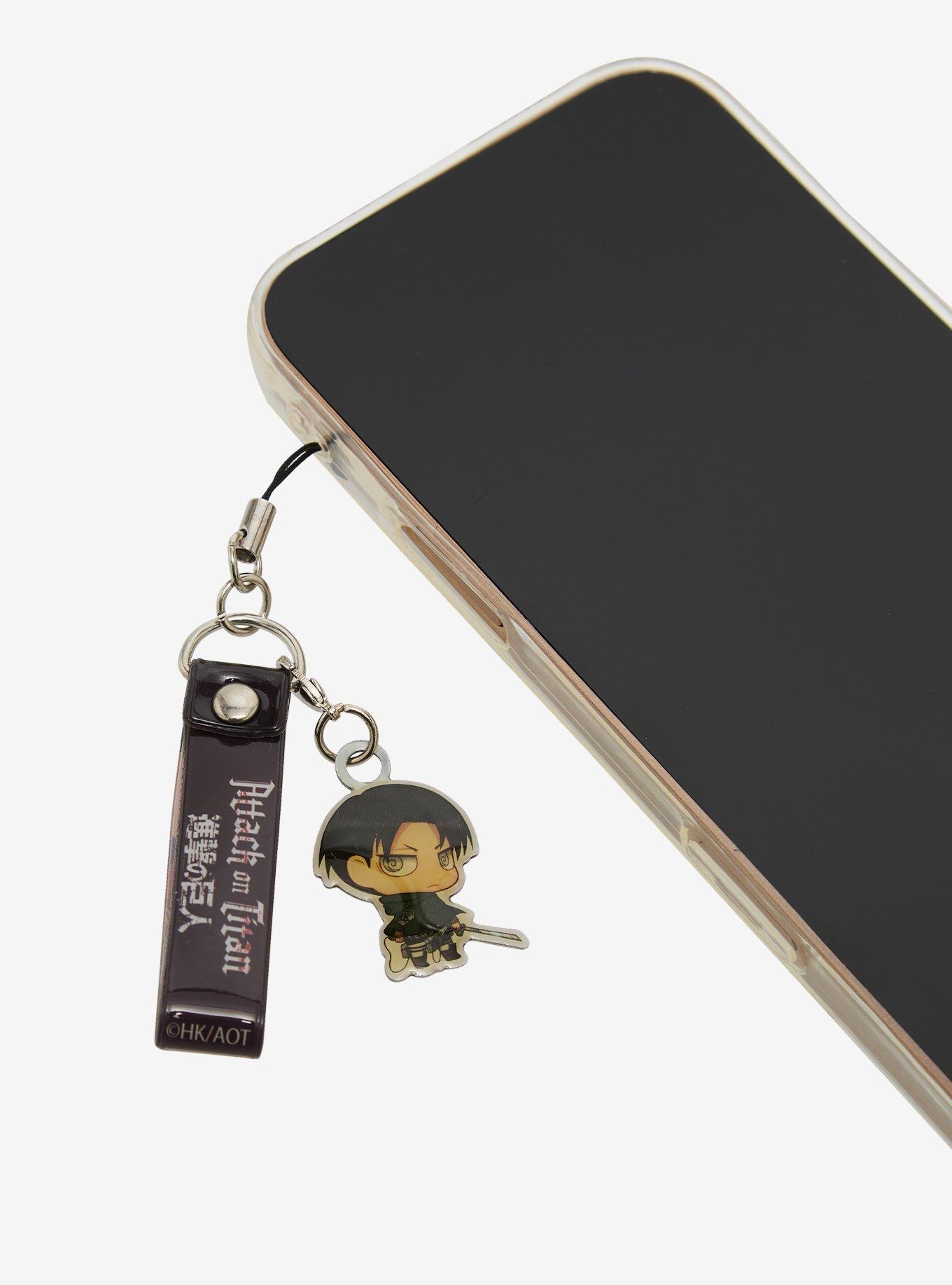 Attack On Titan Levi Titan Strap Phone Charm Hot Topic Exclusive, , hi-res