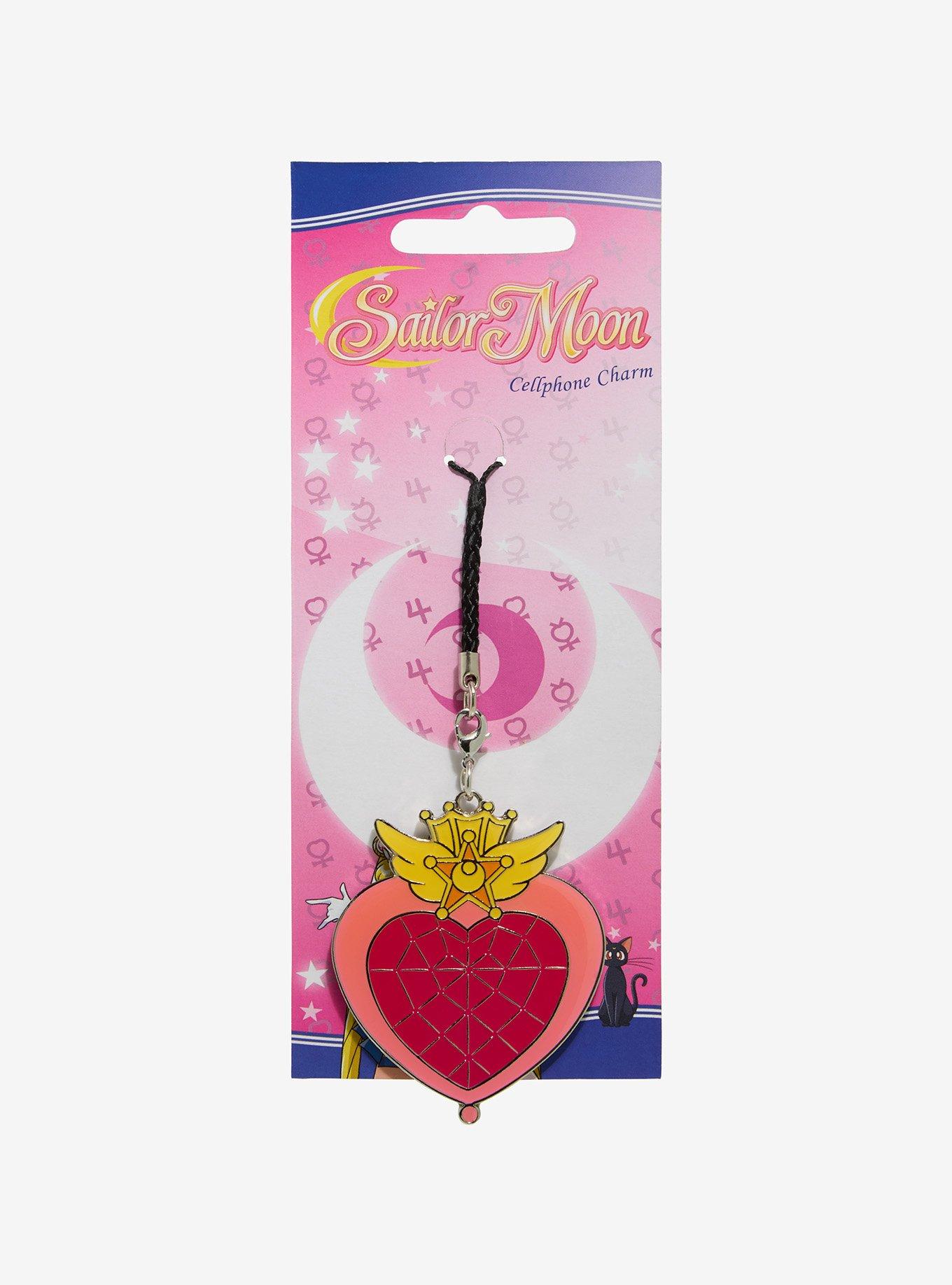 Pretty Guardian Sailor Moon Chibi Moon Compact Phone Charm Hot Topic Exclusive, , hi-res