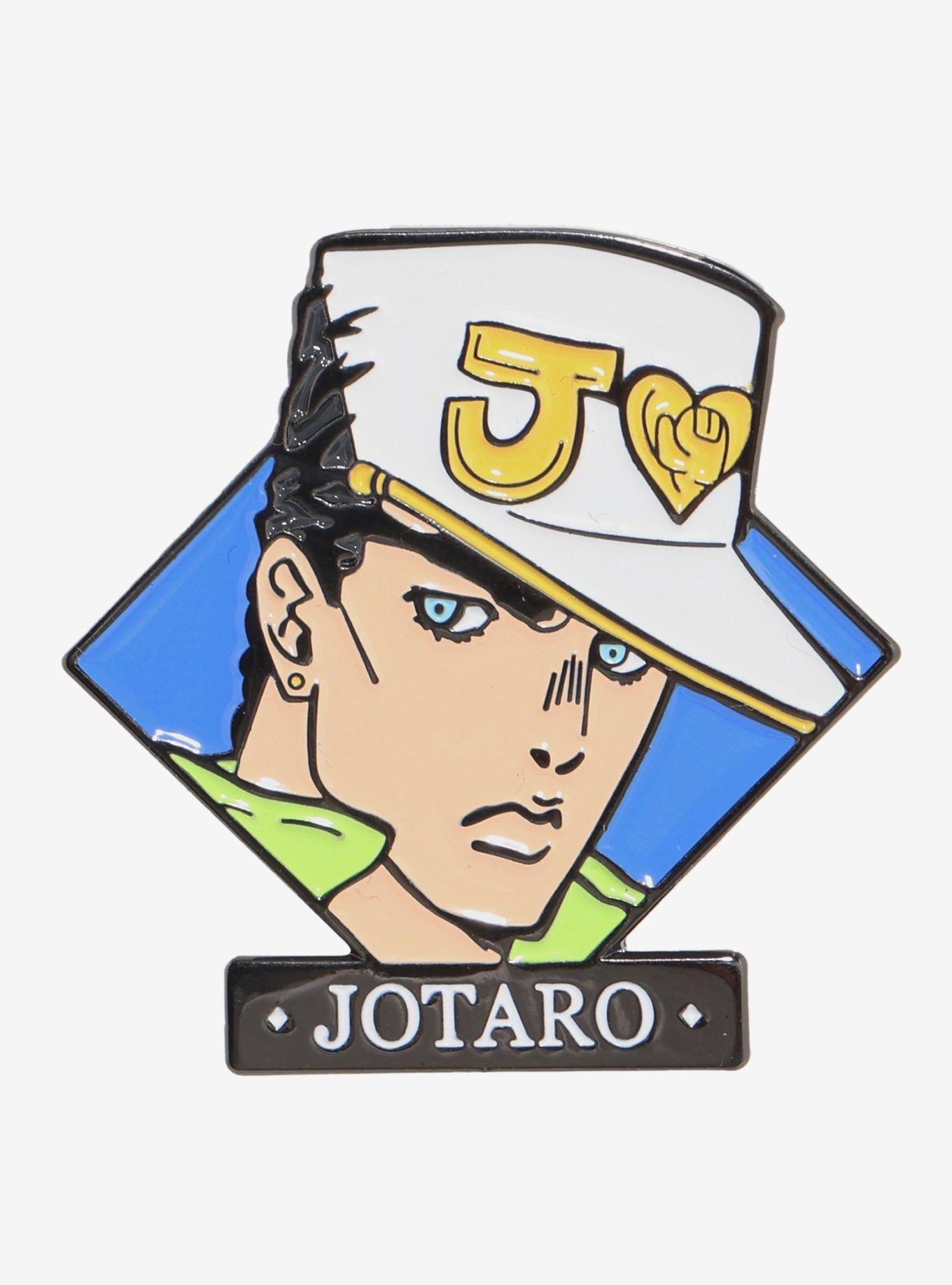 JoJo's Bizarre Adventure Jotaro Kujo Diamond Portrait Enamel Pin, , hi-res