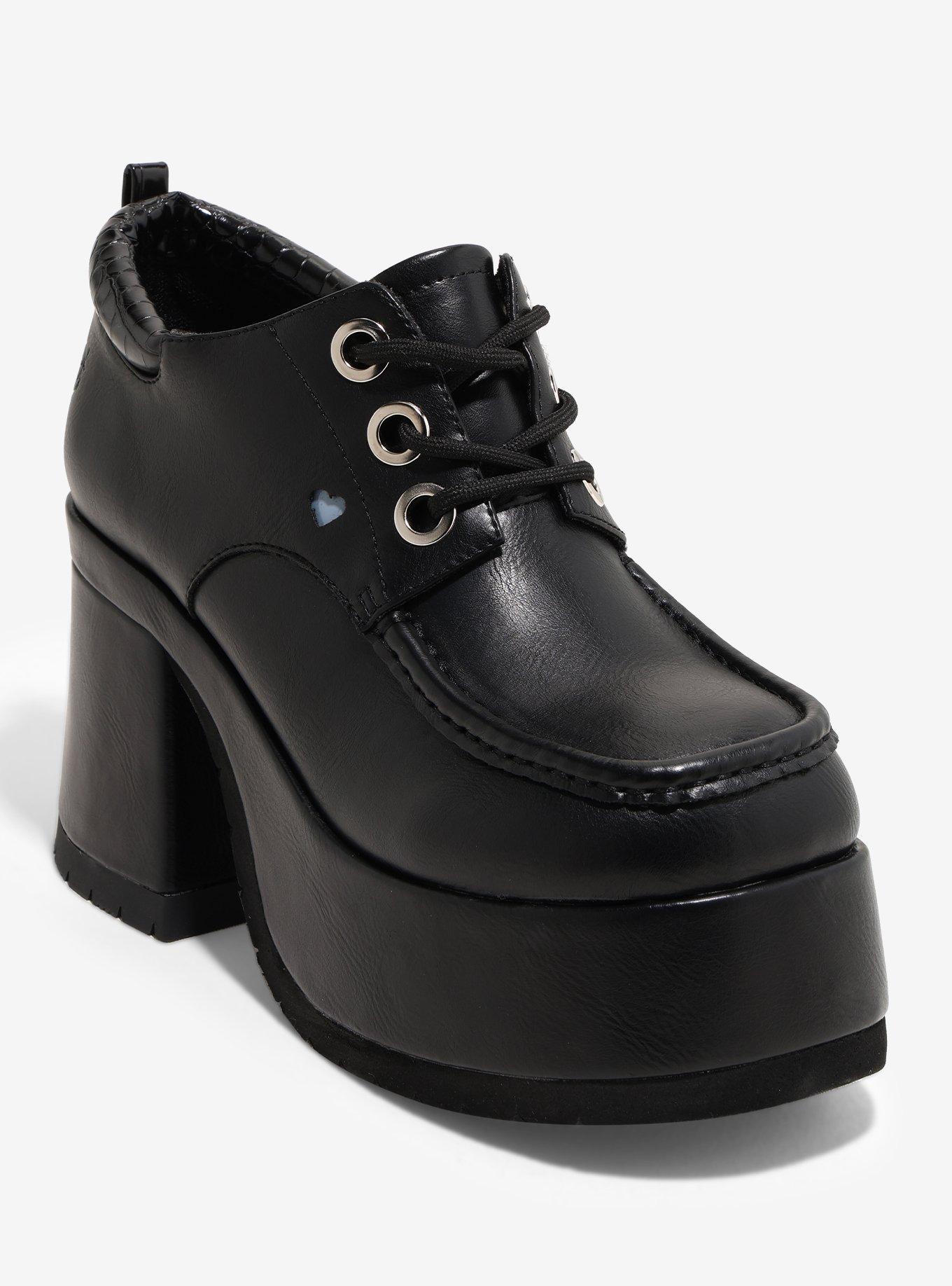 Koi Black Kinetic Platform Loafers, , hi-res