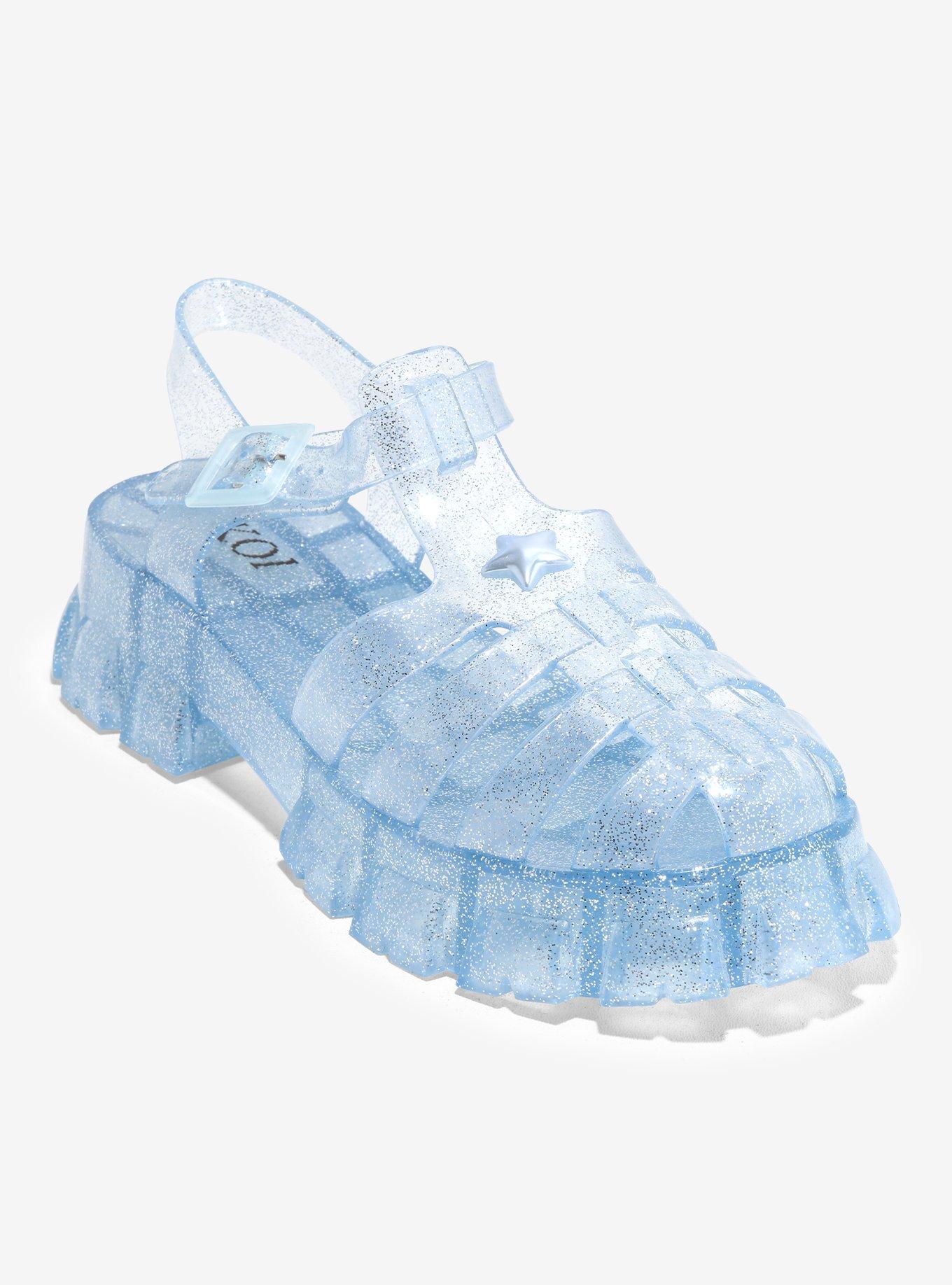 Koi Blue Sunbeam Jelly Sandals, , hi-res